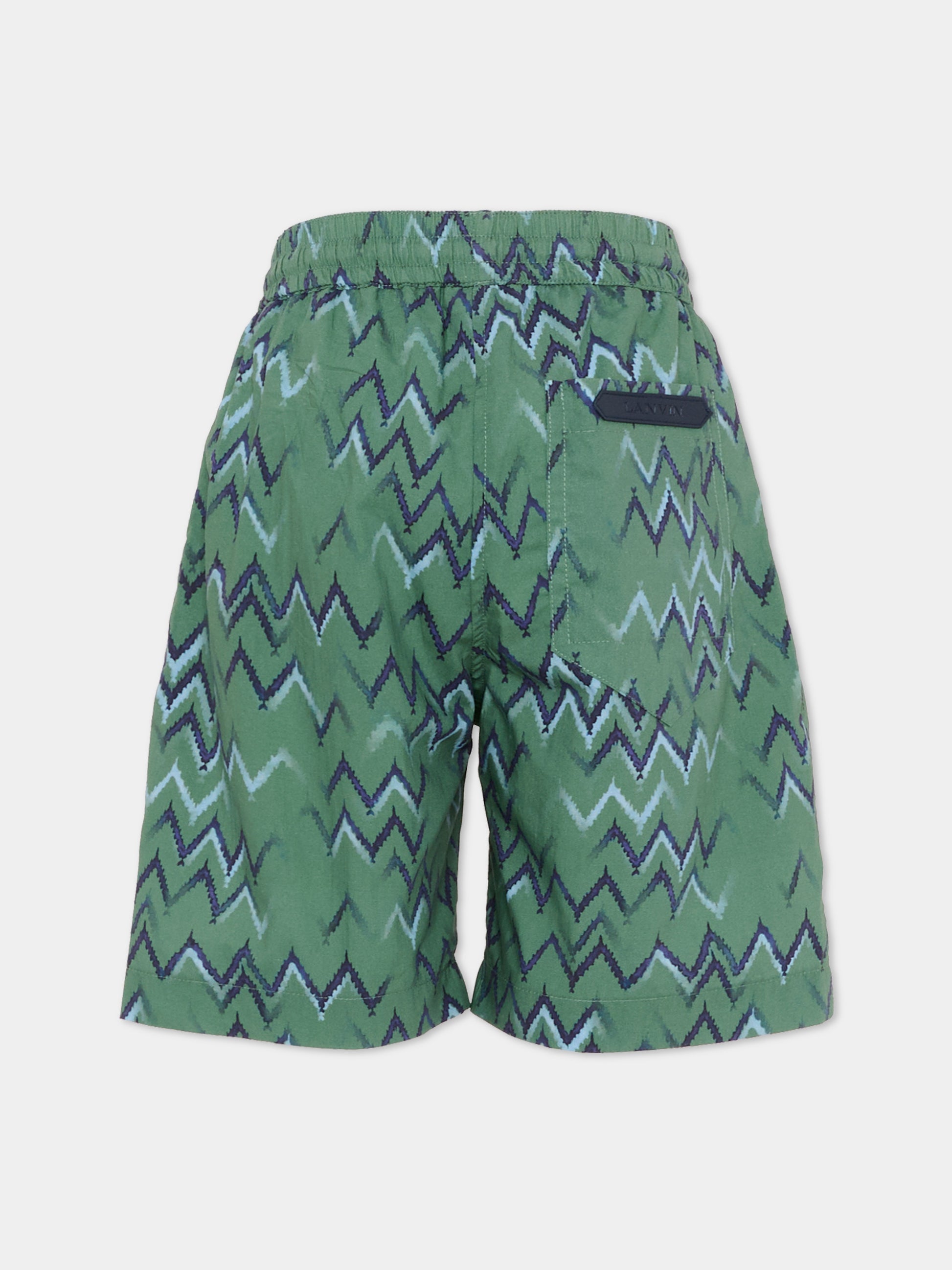 Shorts multicolor per bambino con logo,Lanvin Petite,N30393 U58