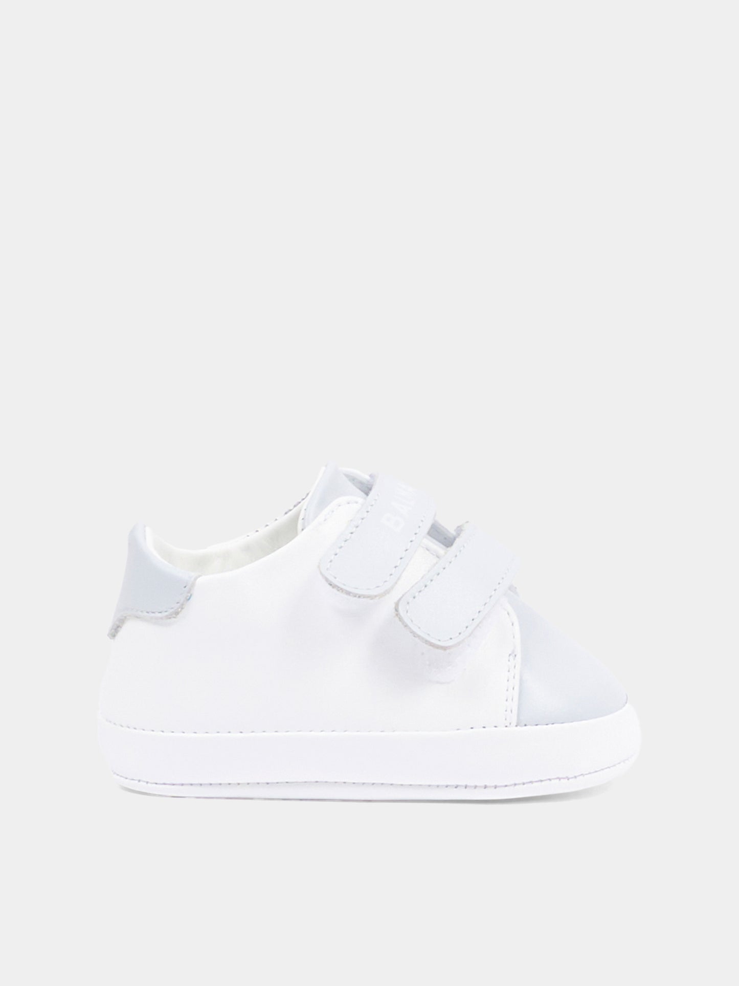 Sneakers celesti per neonato con logo,Balmain Kids,BY0556-Y0051 100CE