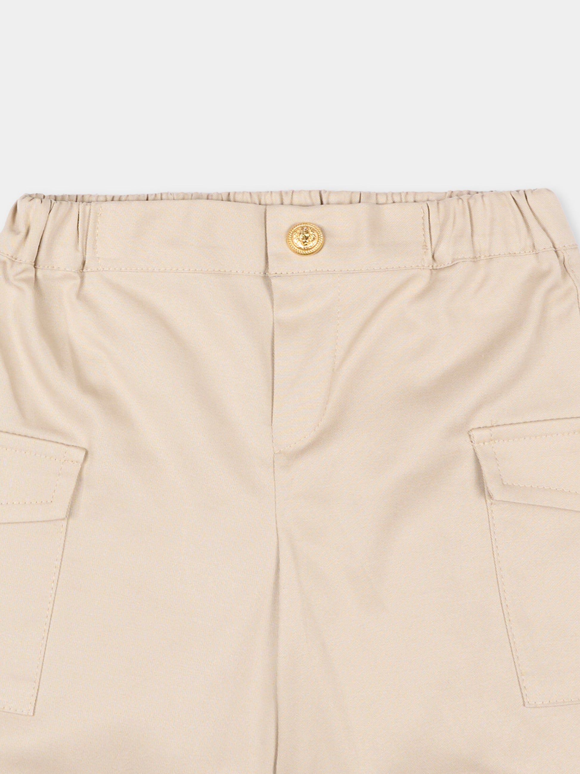 Shorts beige per neonato,Balmain Kids,BY6579-G0197 107
