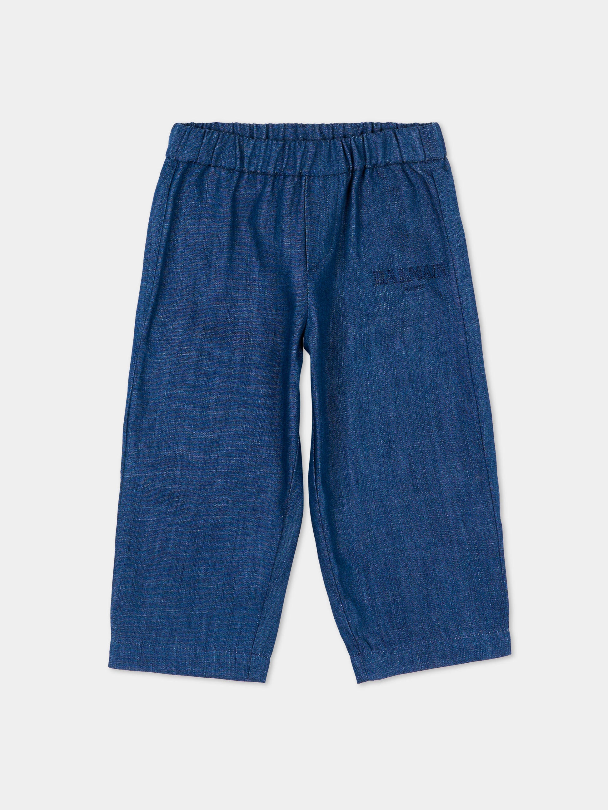 Pantaloni eleganti blu per neonato,Balmain Kids,BY6590-P0588 625