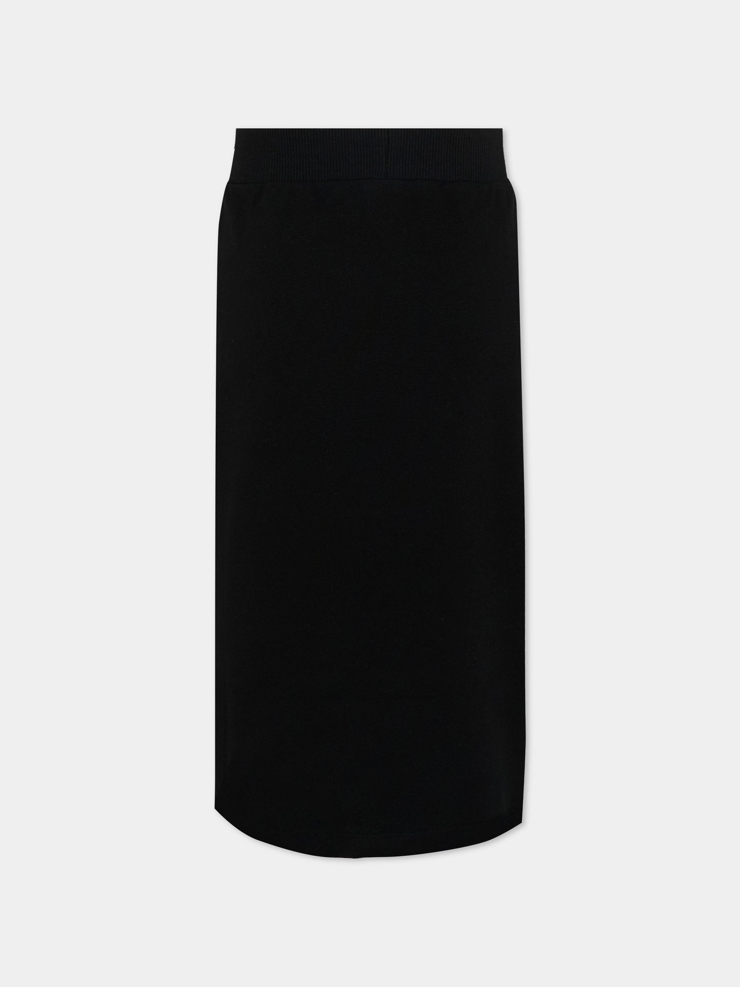 Gonna nera per bambina con bottoni oro,Balmain Kids,BY7B14 Z3183 930OR