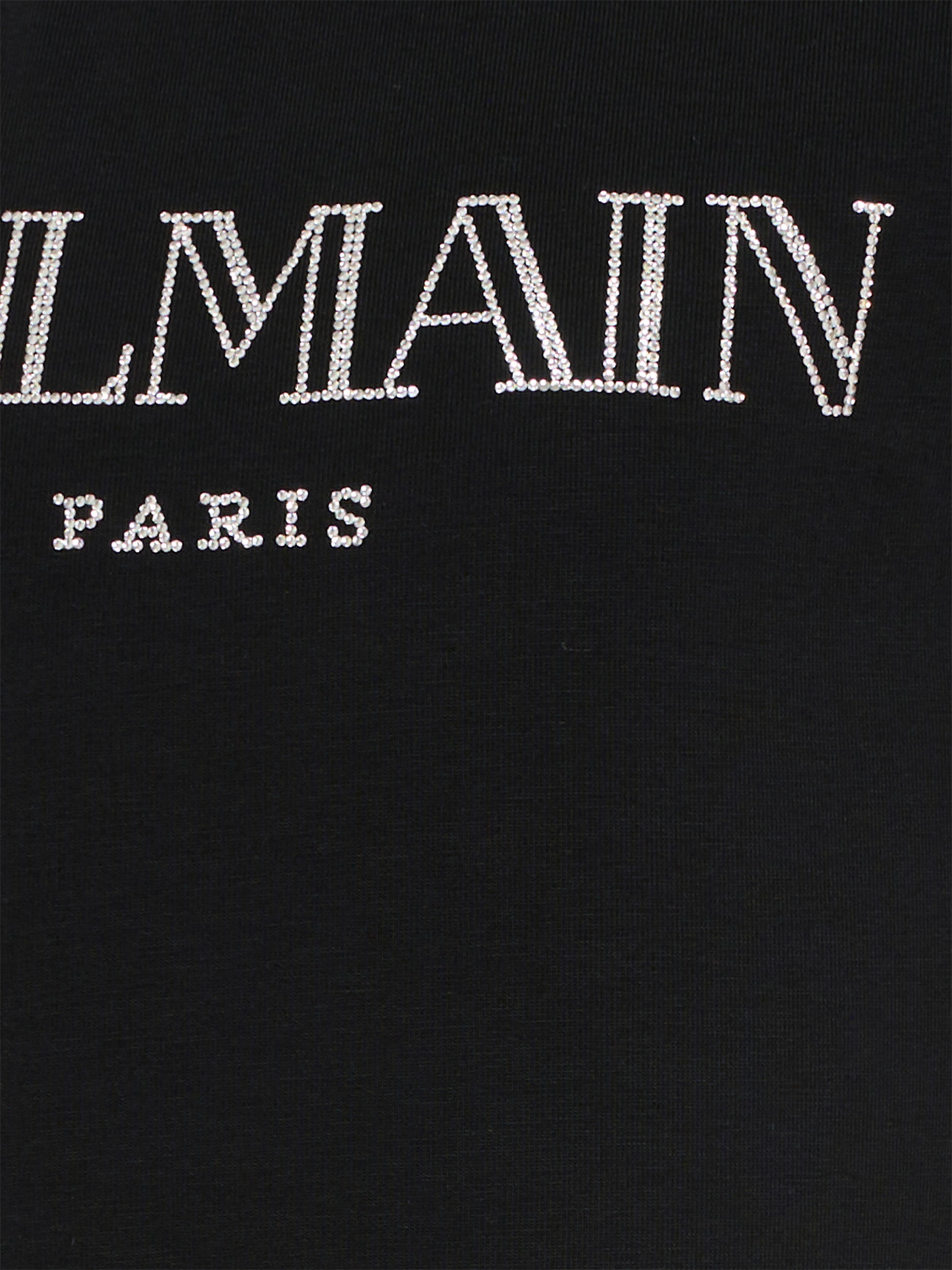 T-Shirt nera per bambini con logo,Balmain Kids,BY8A51-Z3277 930