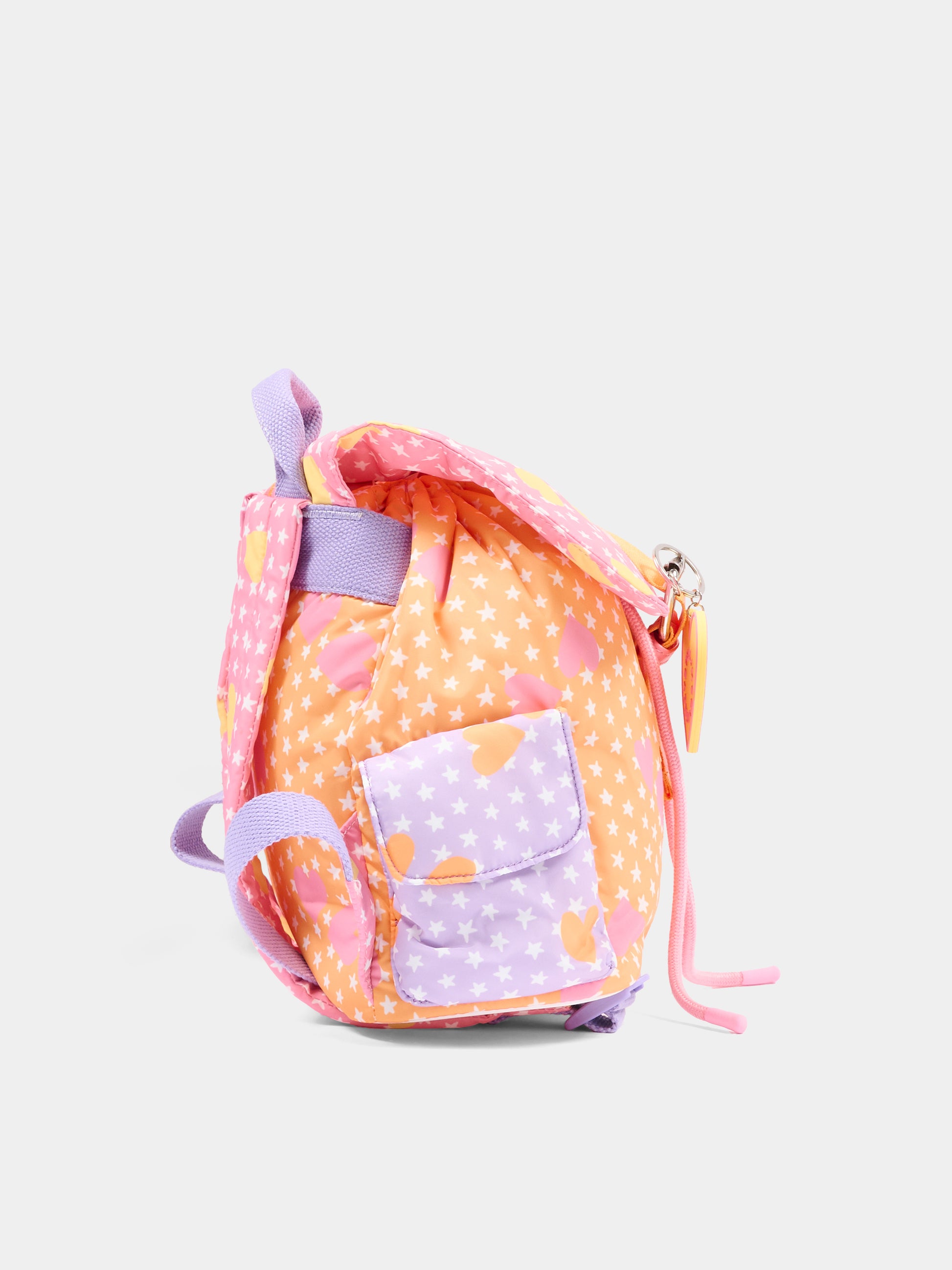 Zaino multicolor per bambina con stelle e cuori,Stella Mccartney Kids,TY0A18-Z3616 51UMC