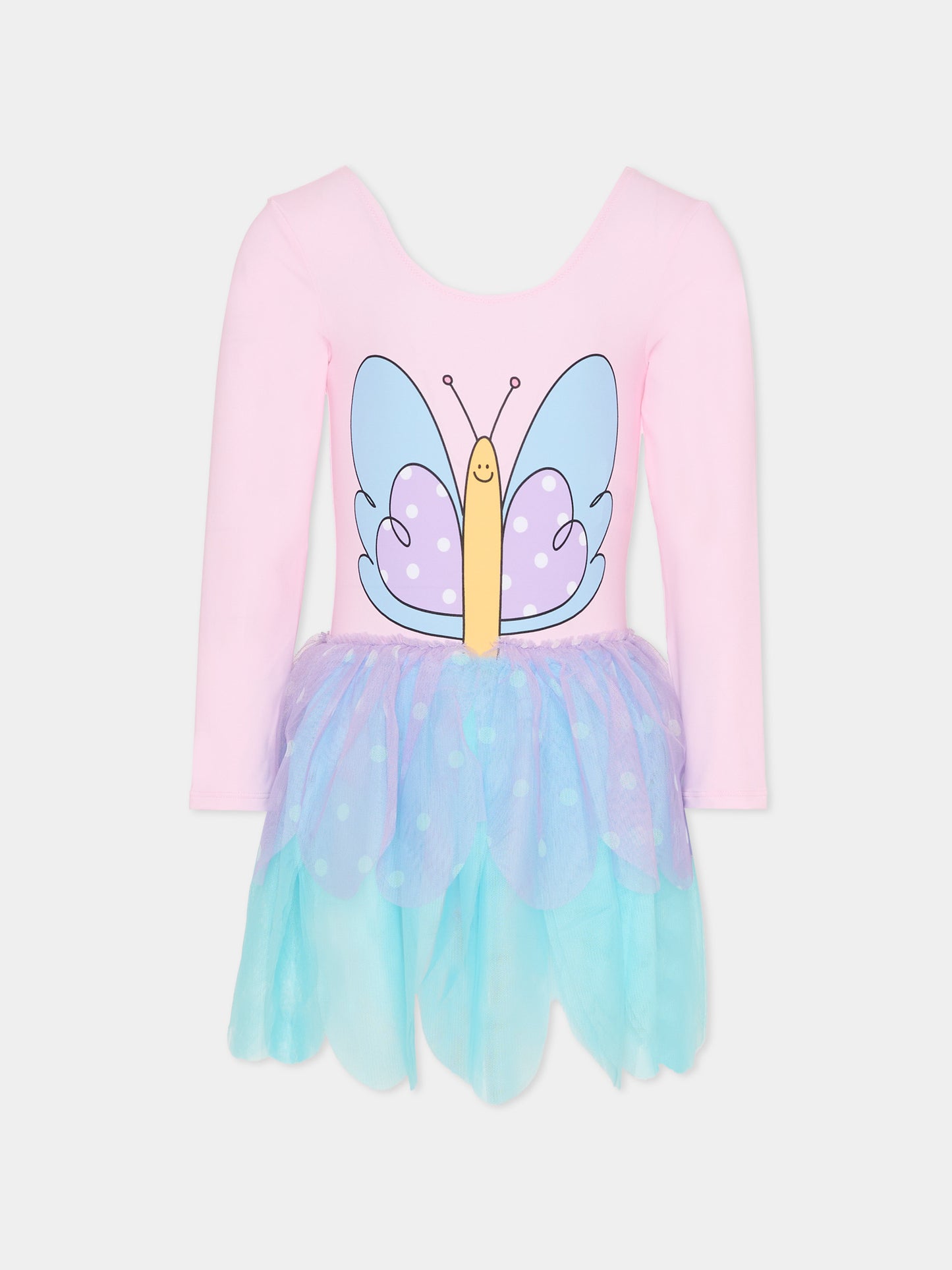 Vestito rosa per bambina con farfalla,Stella Mccartney Kids,TY1A40-Z0157 51R