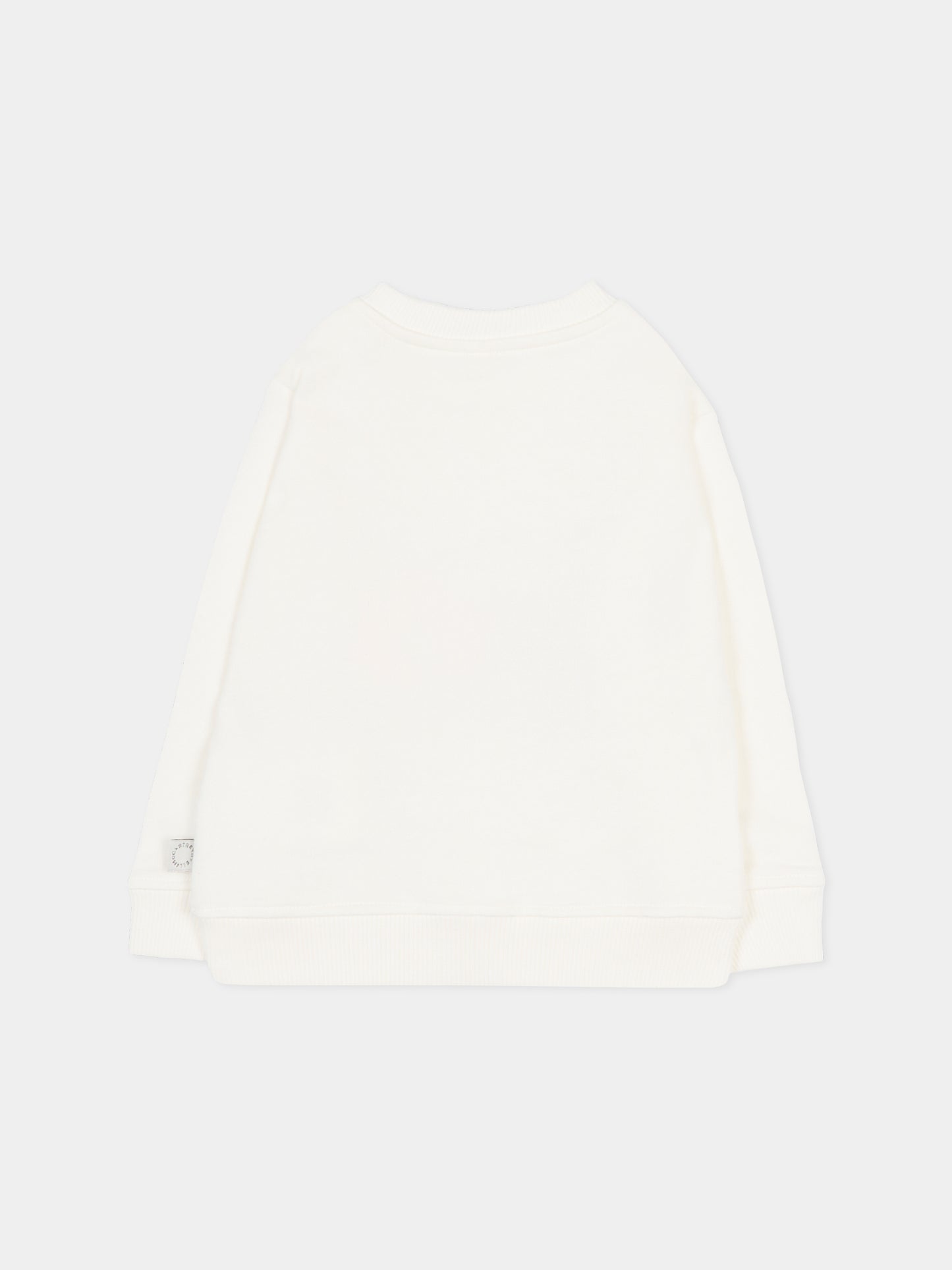 Felpa avorio per neonata con stampa coccinella,Stella Mccartney Kids,TY4010-Z0499 101