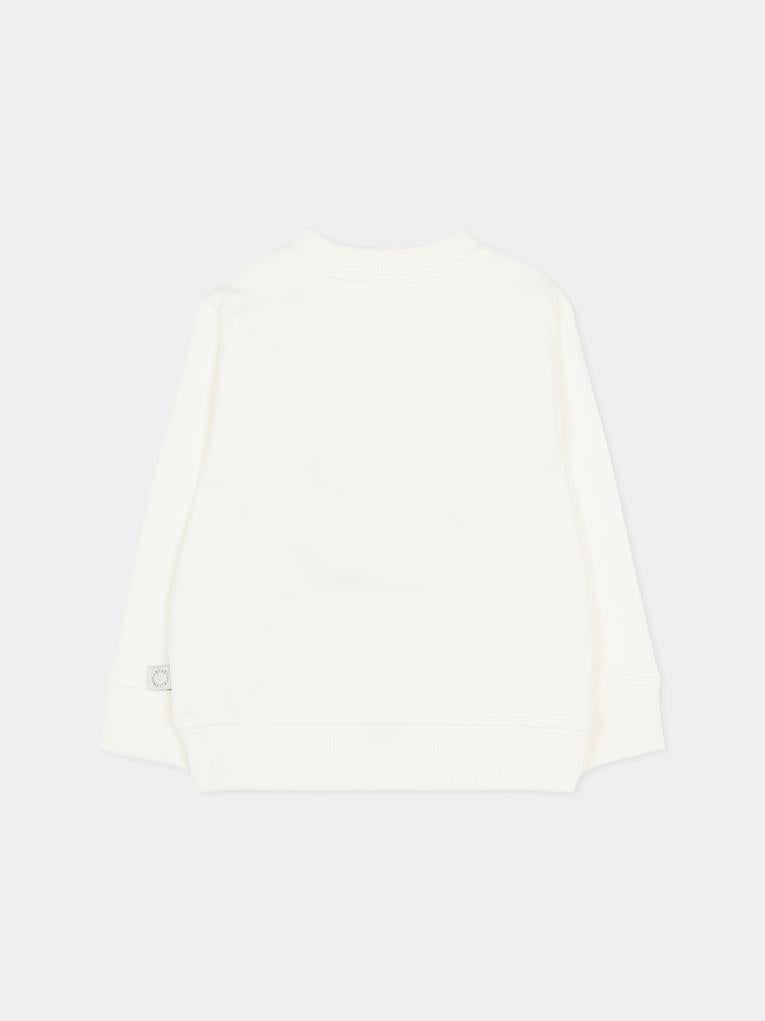 Felpa avorio per neonato con stampa chitarra,Stella Mccartney Kids,TY4500-Z0499 101