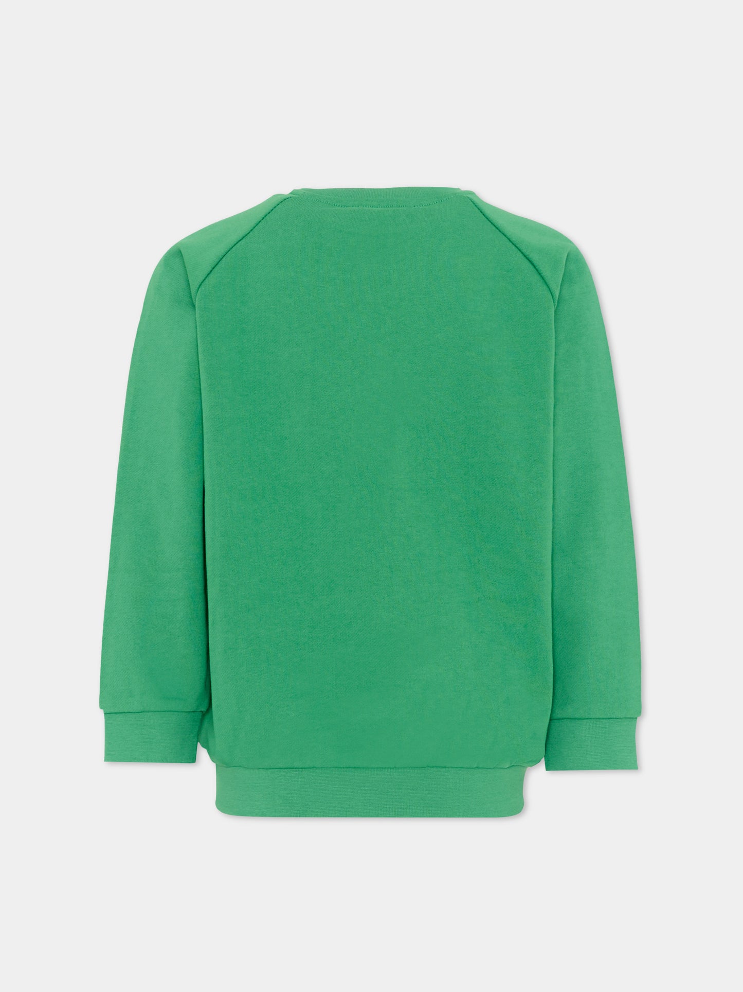 Felpa verde per bambino con stampa sport,Stella Mccartney Kids,TY4Q40-Z0499 769