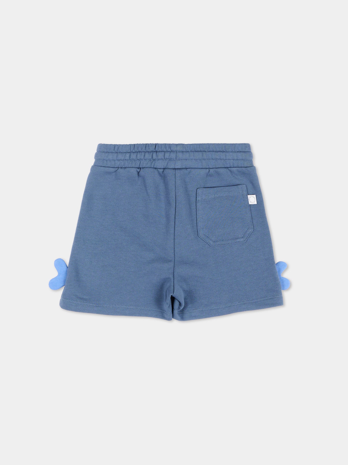 Shorts sportivi blu per neonato con balene,Stella Mccartney Kids,TY6589-Z3409 61B