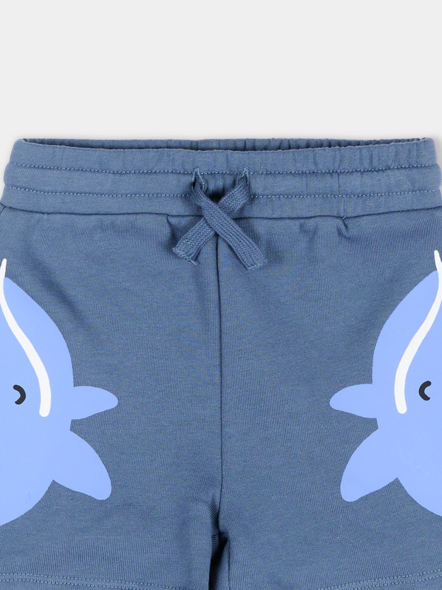 Shorts sportivi blu per neonato con balene,Stella Mccartney Kids,TY6589-Z3409 61B