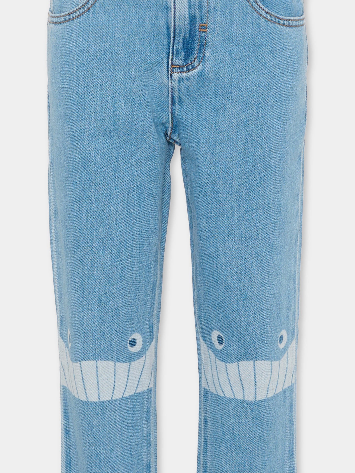 Jeans denim per bambino con stampa,Stella Mccartney Kids,TY6Q00-Z0746 601