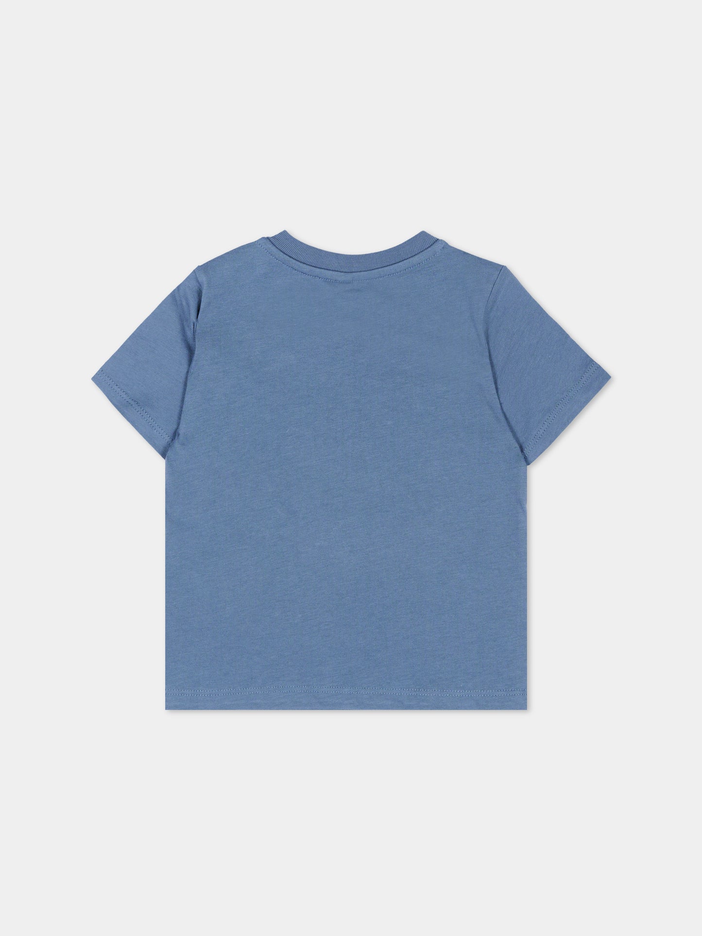 T-Shirt blu per neonato con balena,Stella Mccartney Kids,TY8540-Z0434 61B