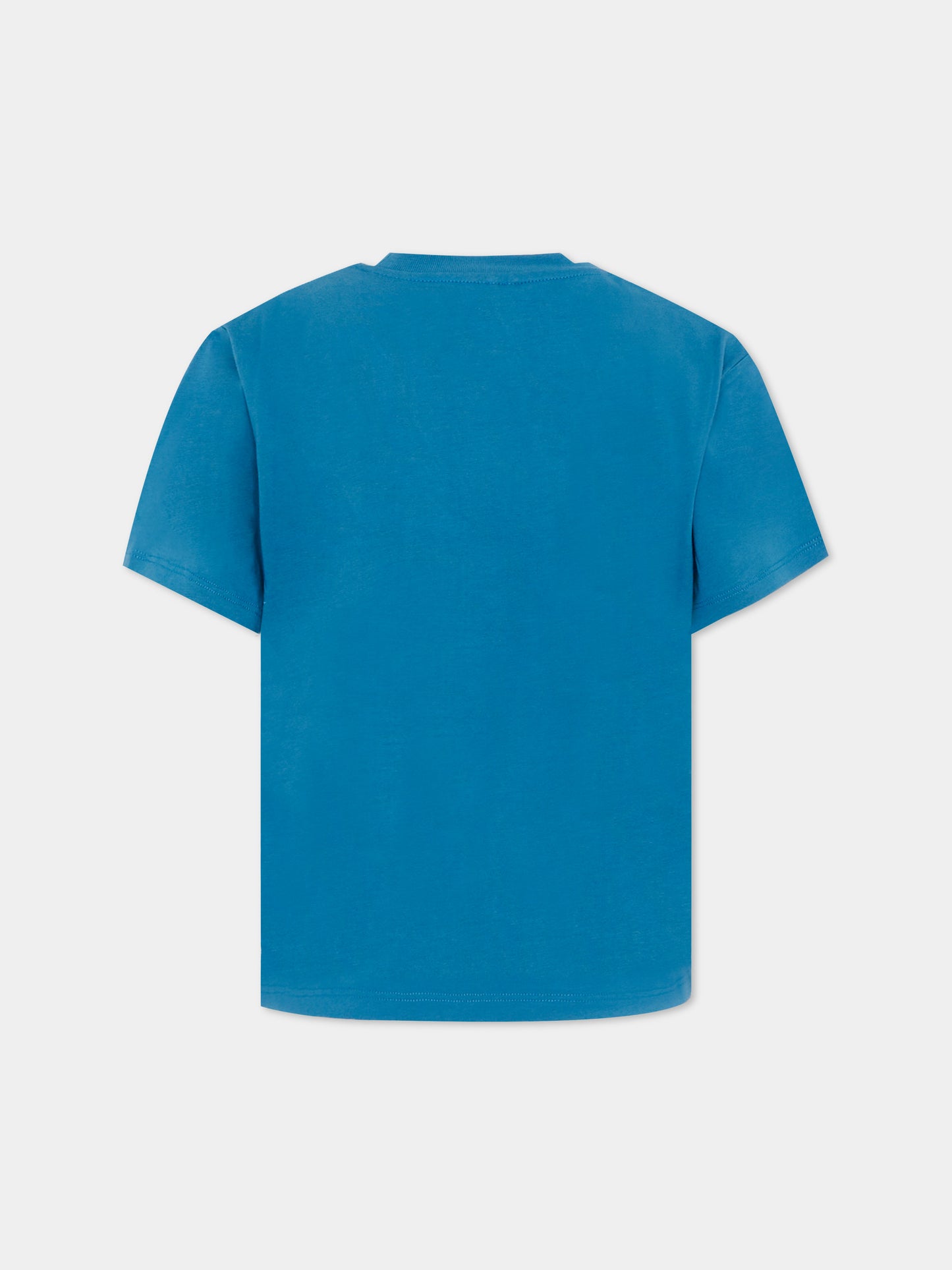 T-shirt blu per bambino con stampa sport,Stella Mccartney Kids,TY8Q81-Z0434 61D