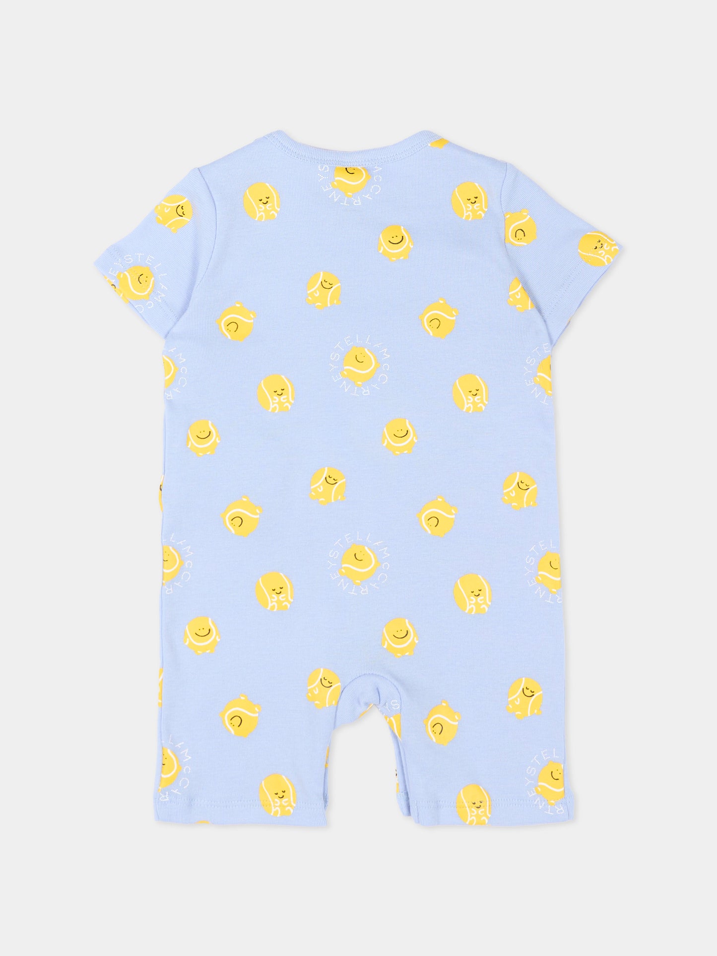 Set tutina celeste per neonato con palle da tennis,Stella Mccartney Kids,TYB530-Z3647 602MC