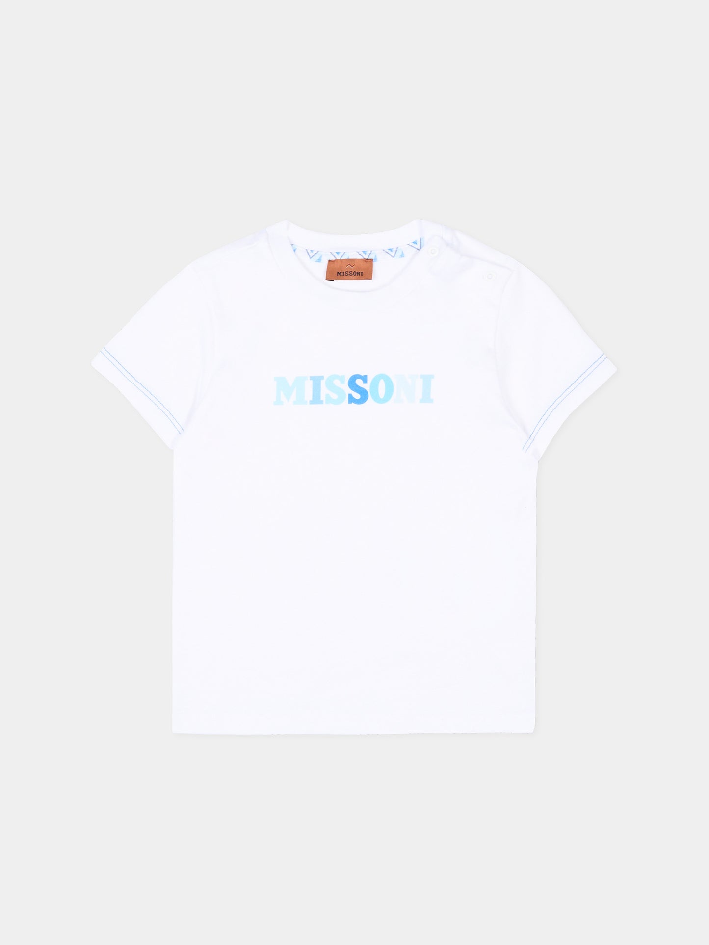 T-Shirt bianca Missoni per neonata,Missoni,MY8511-Z3672 100AZ