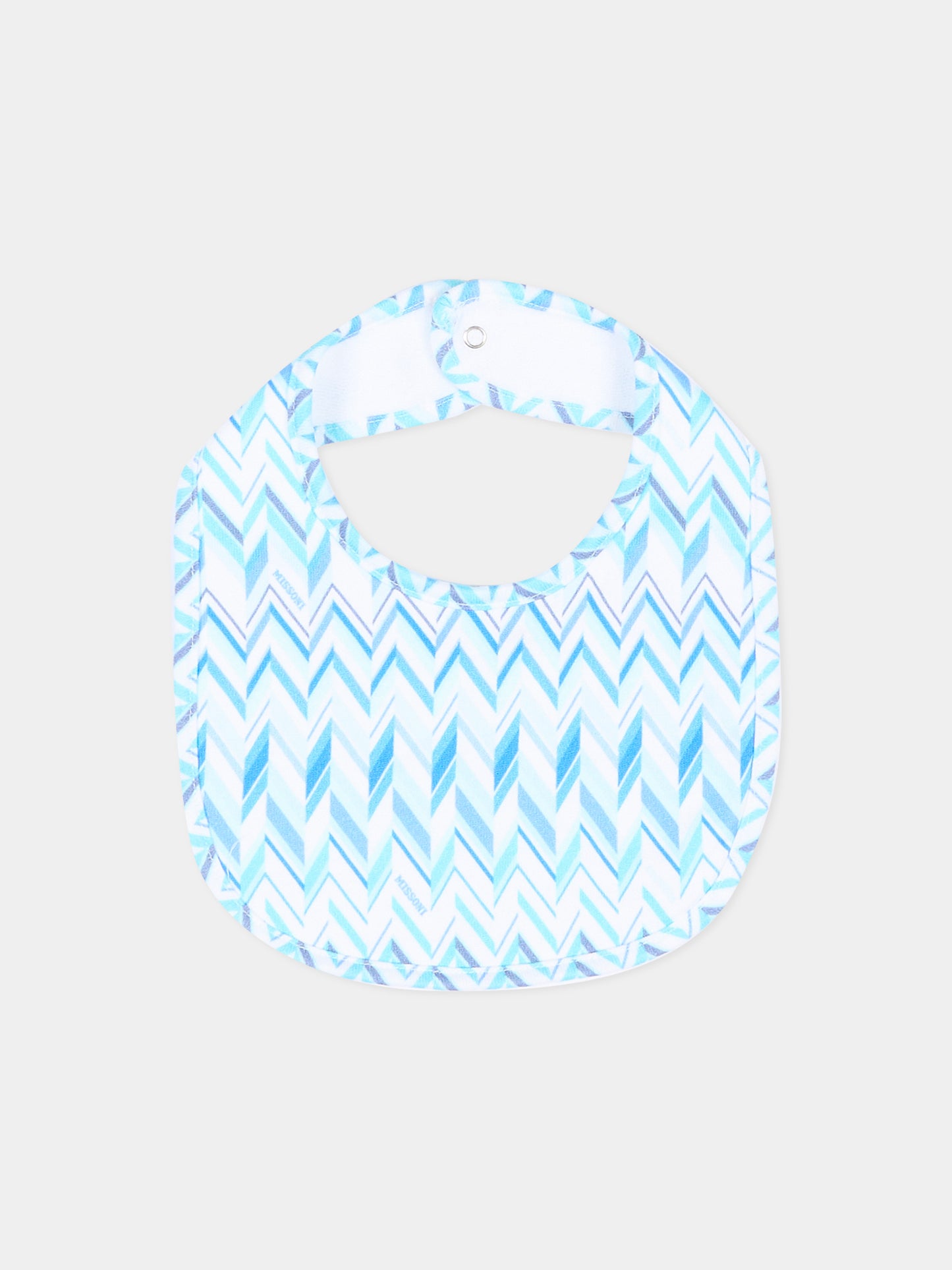 Set tutina bianco per neonato con motivo chevron,Missoni,MYB520-Z3672 100AZ