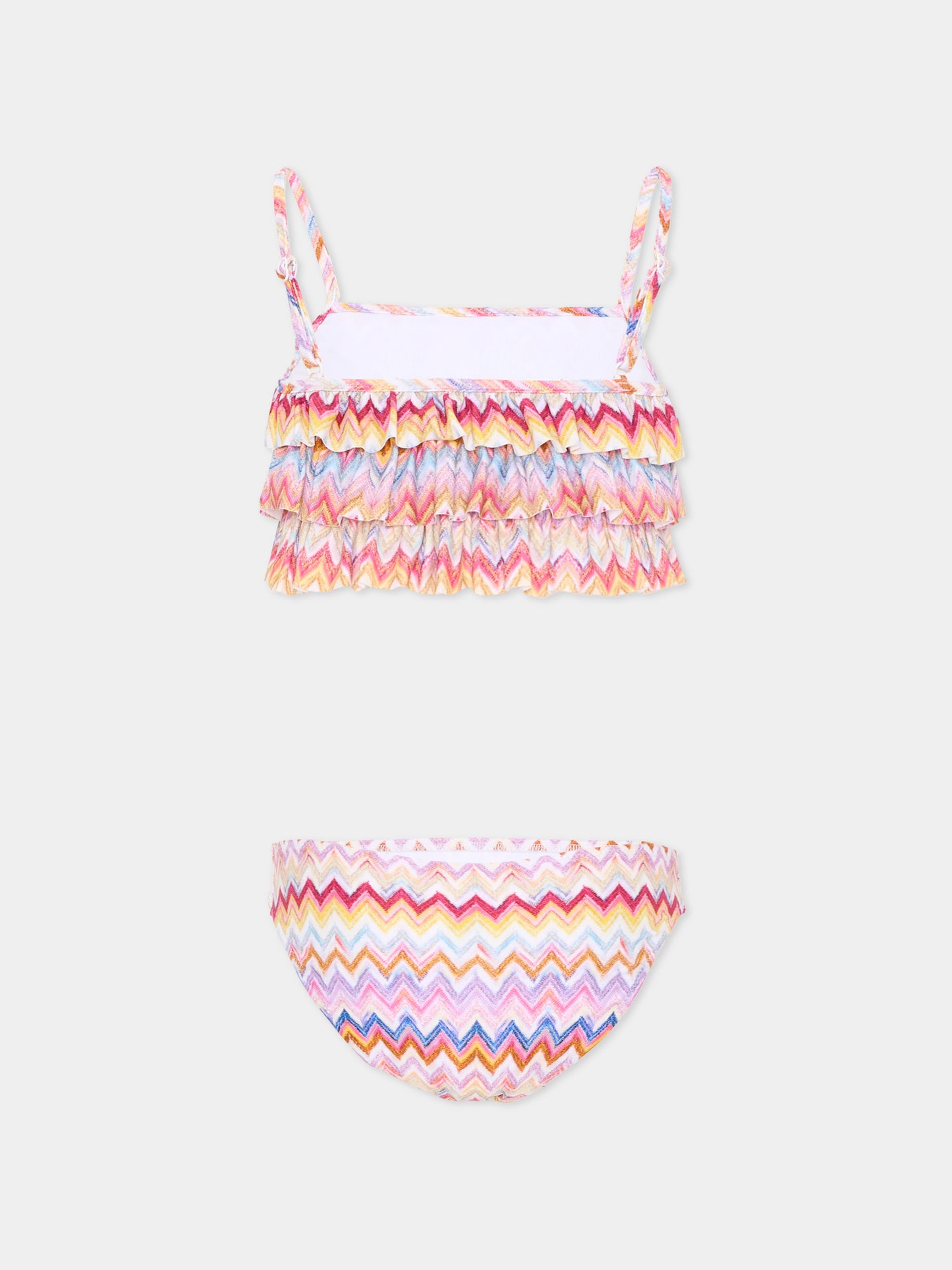 Slip e bikini multicolor per bambina chevron,Missoni,MYCA49-Z3801 999