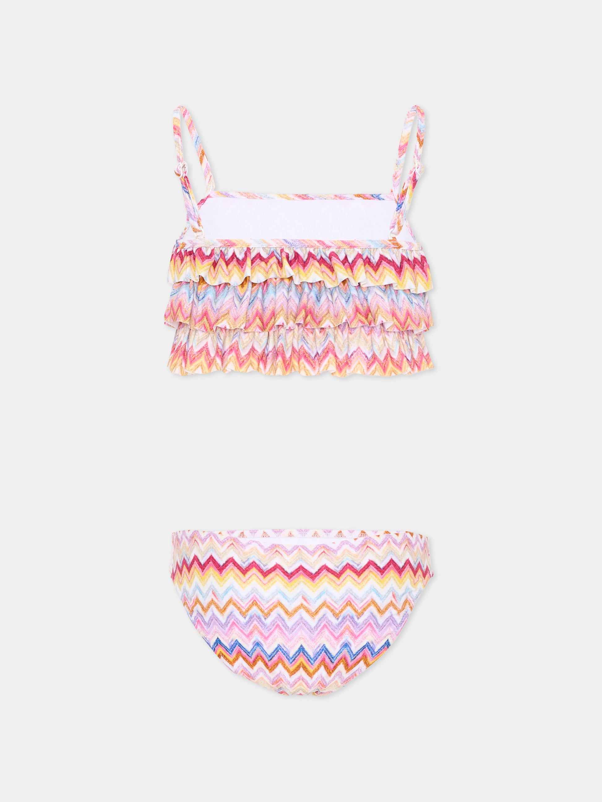 Slip e bikini multicolor per bambina chevron,Missoni,MYCA49-Z3801 999
