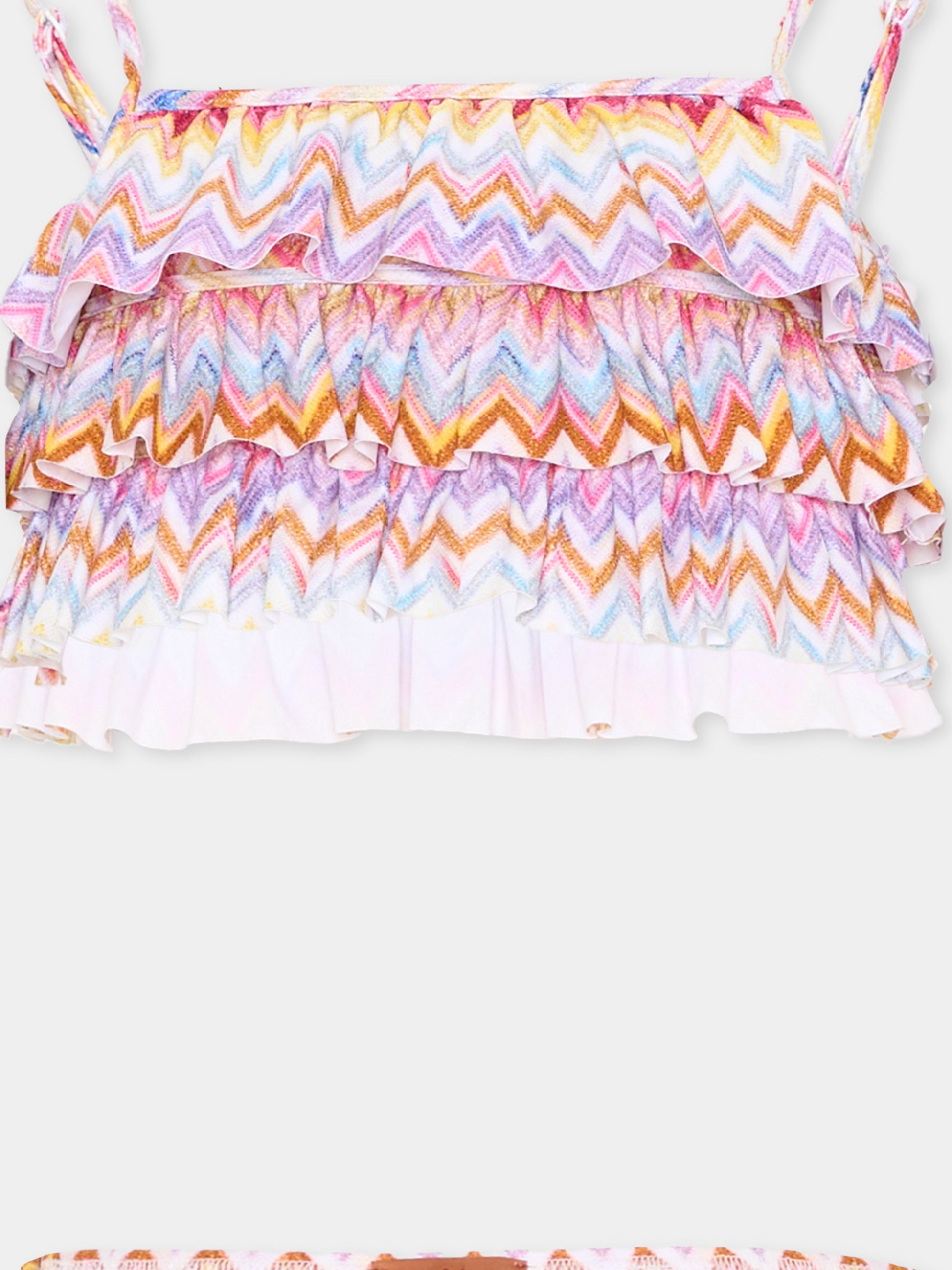 Slip e bikini multicolor per bambina chevron,Missoni,MYCA49-Z3801 999