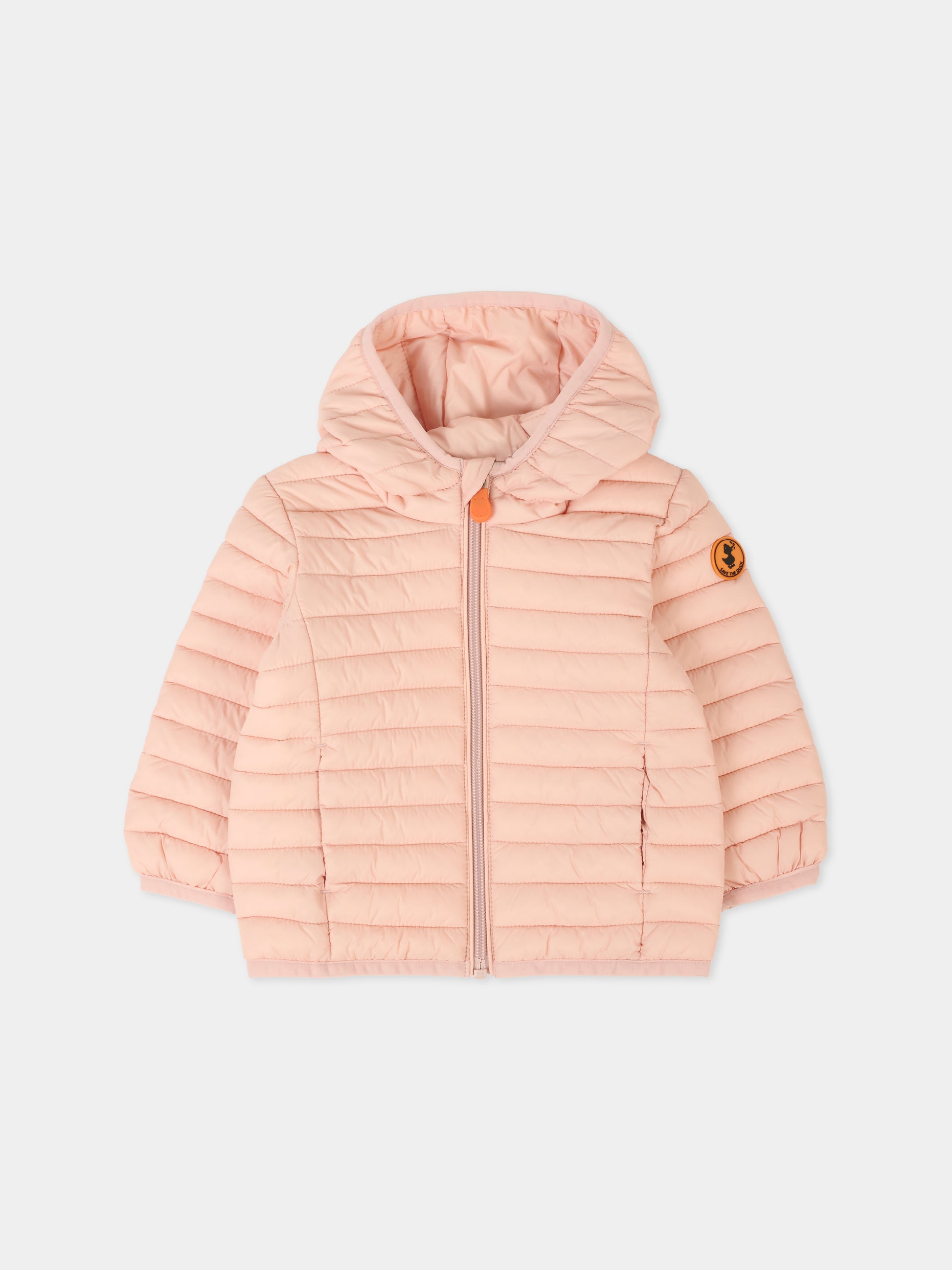 Piumino Nene rosa per neonata con logo,Save The Duck Kids,I30003X GIGA20 80007
