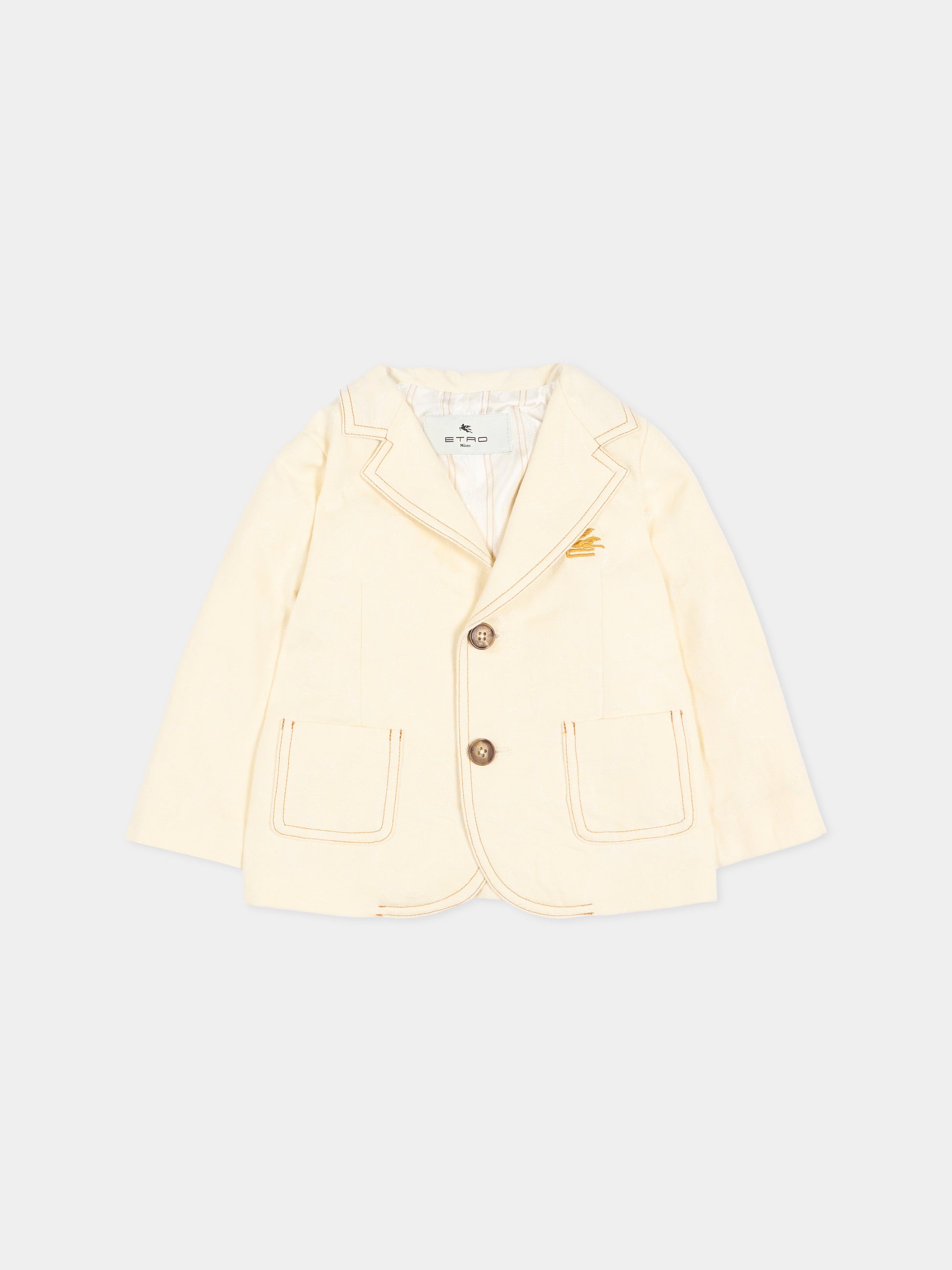 Giacca avorio per neonato paisley jacquard,Etro,GY2504-I0308 105