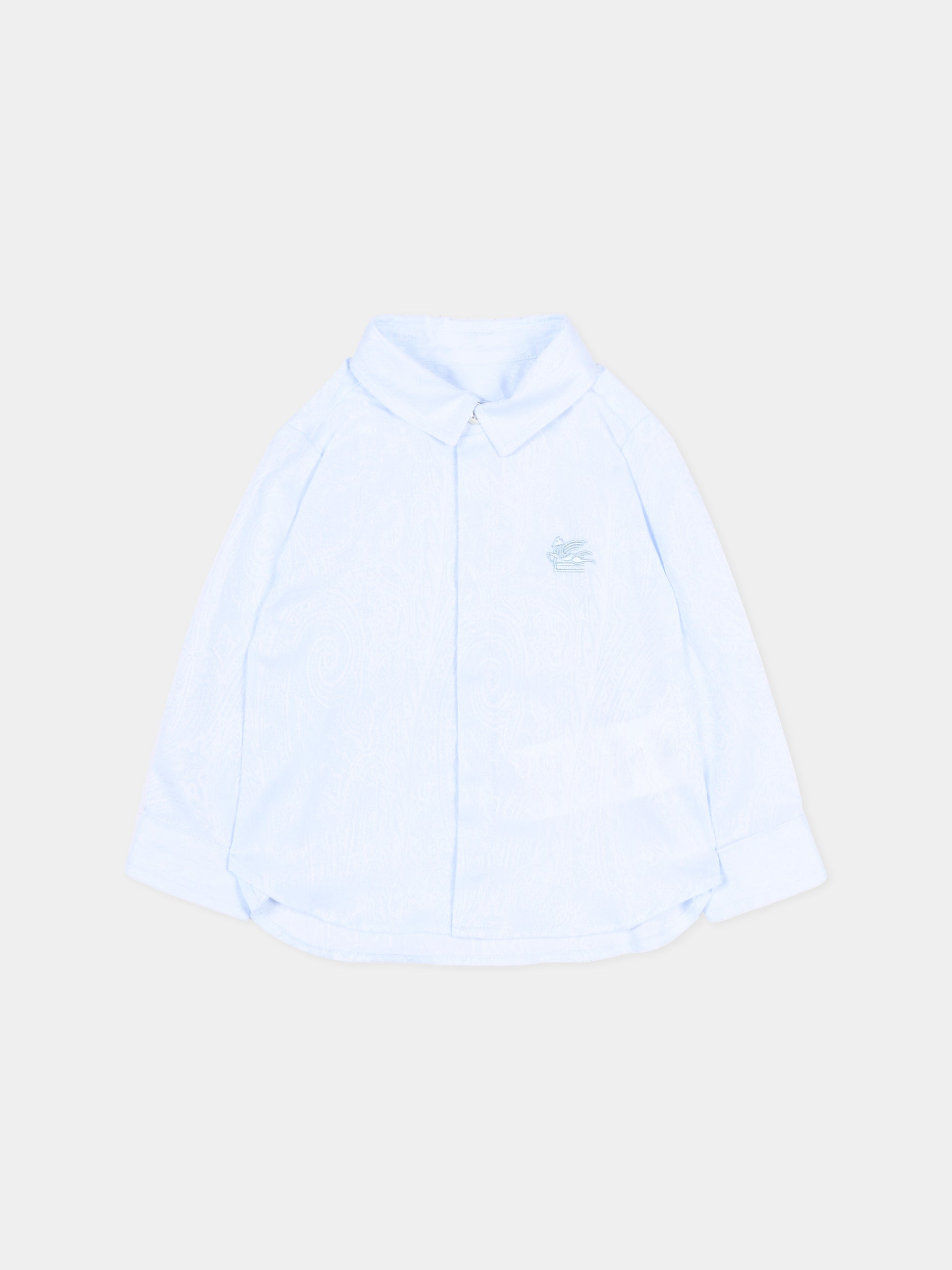 Camicia celeste per neonato paisley,Etro,GW5500-P0472 600