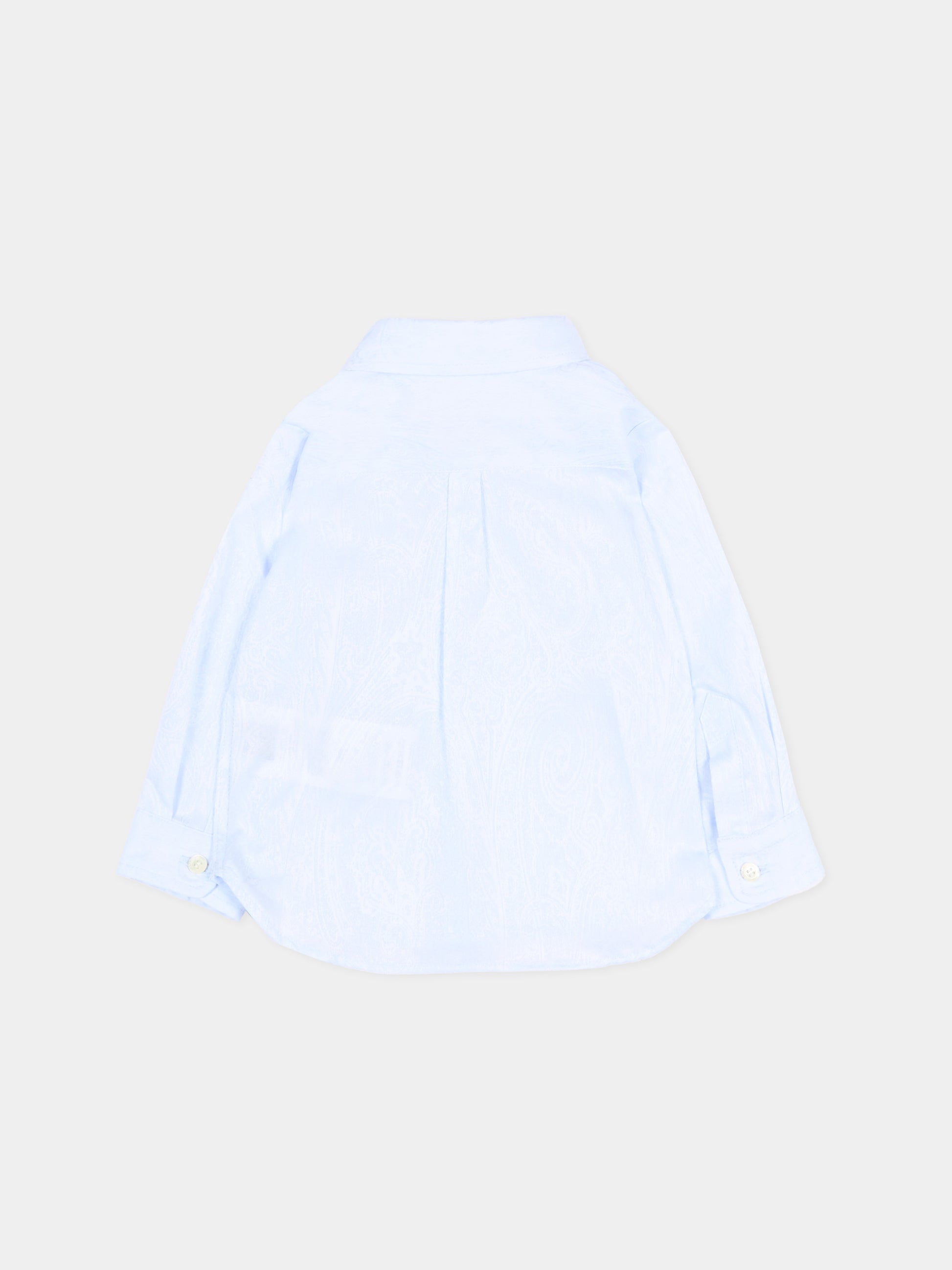 Camicia celeste per neonato paisley,Etro,GW5500-P0472 600