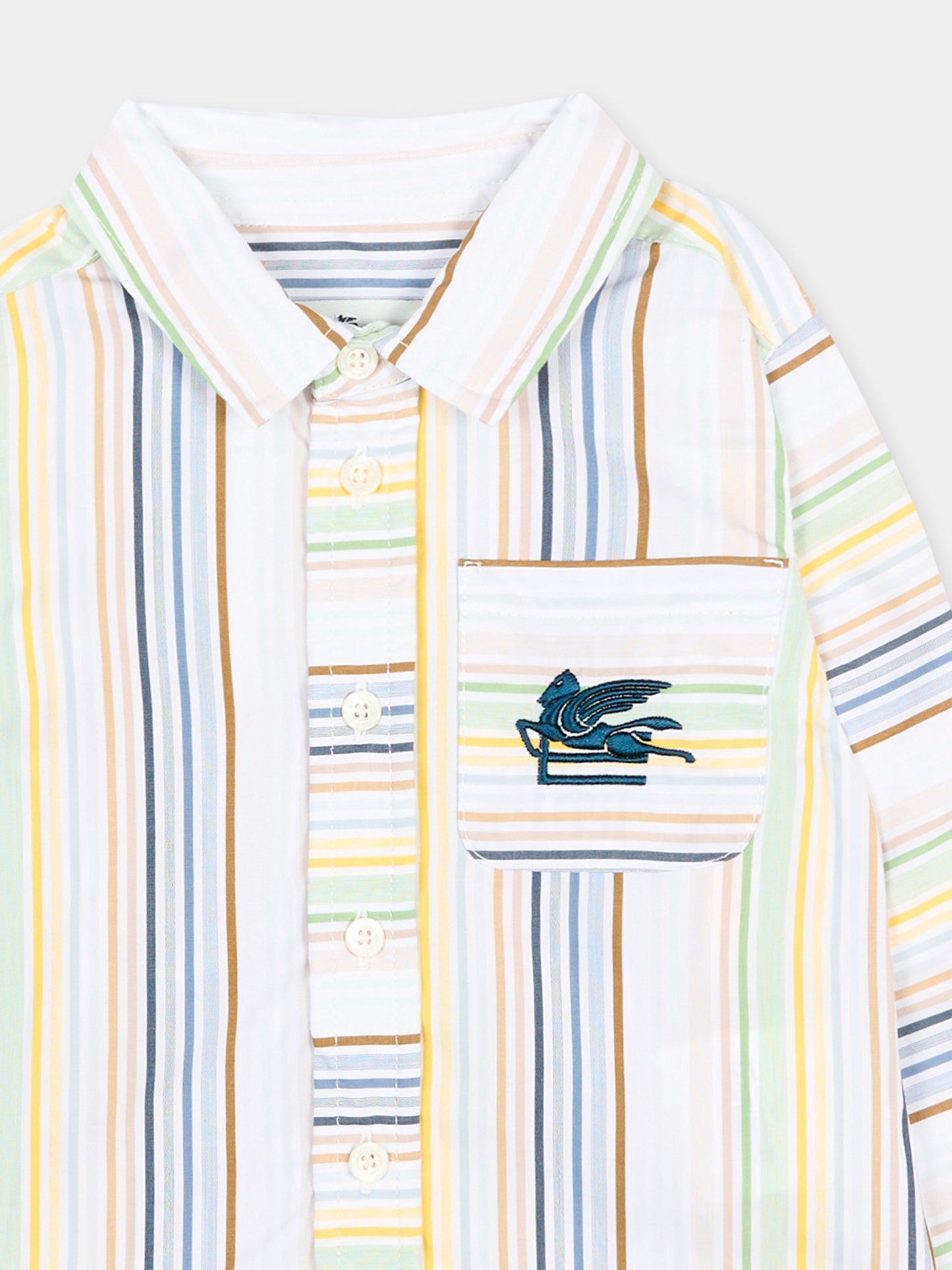 Camicia multicolor a righe per neonato,Etro,GY5500-Z3654 101VE