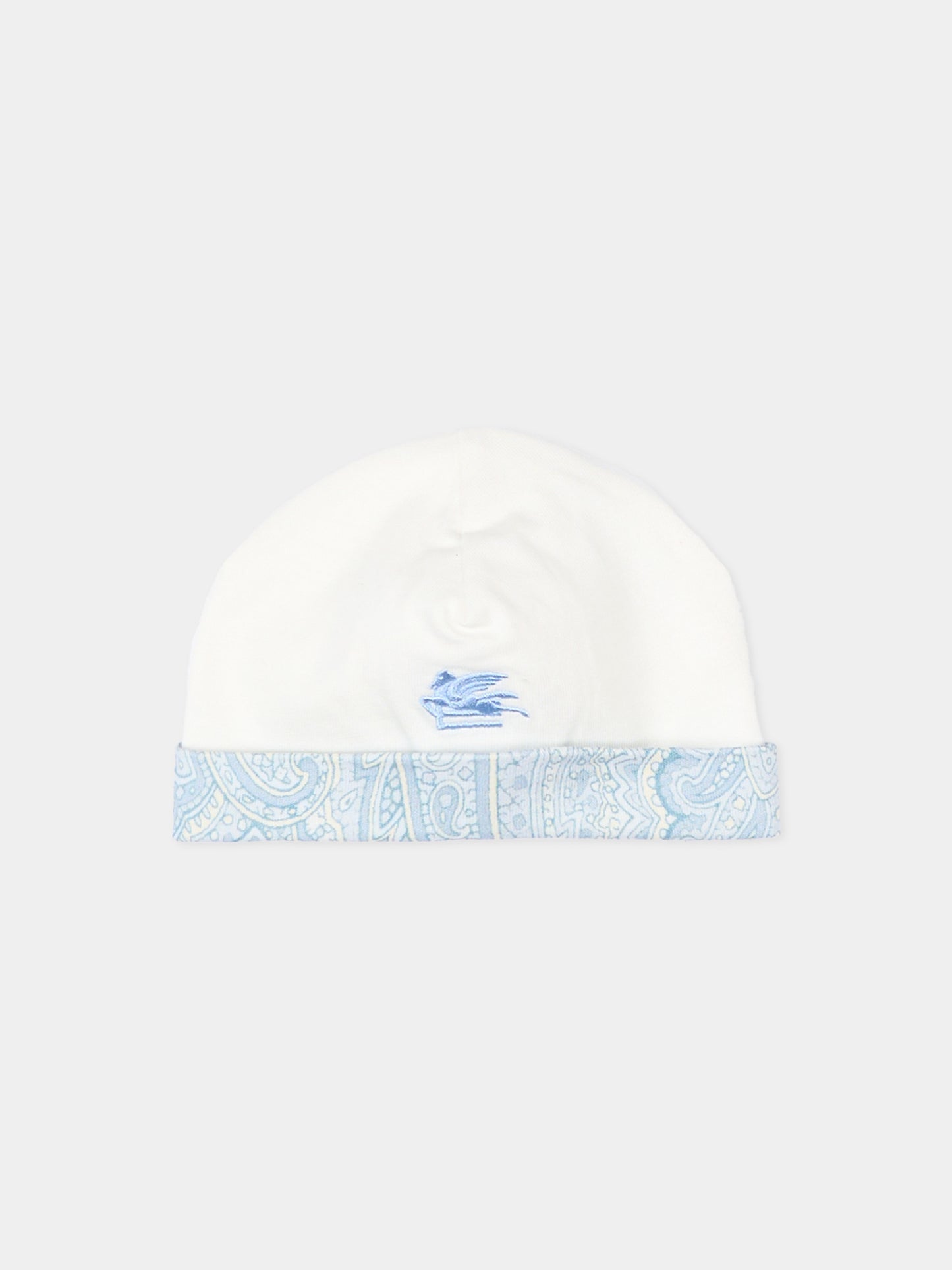 Set tutina celeste per neonato con stampa paisley,Etro,GYB530-Z3771 602