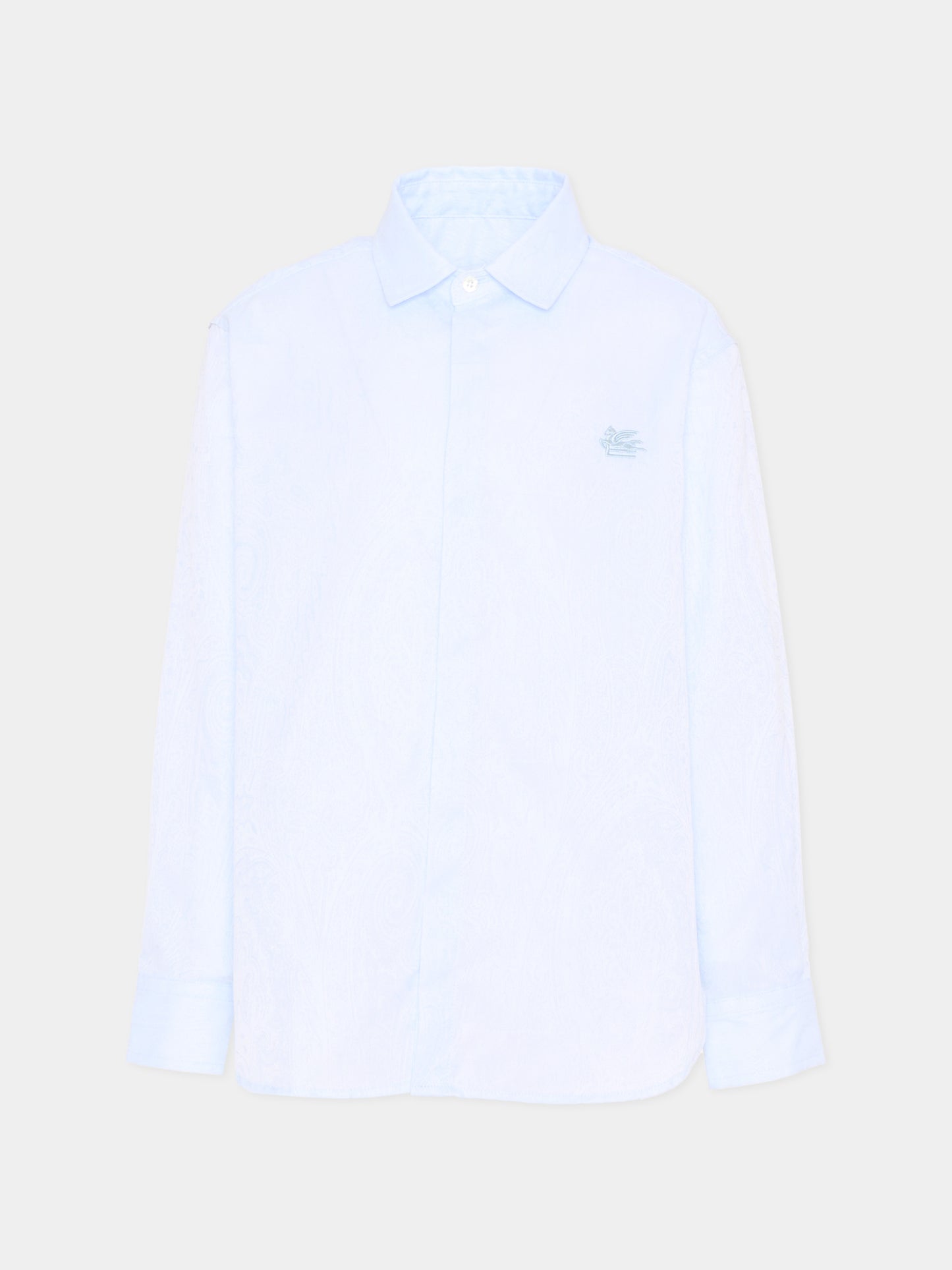 Camicia celeste per bambino con motivo paisley,Etro,GW5P10-P0472 600
