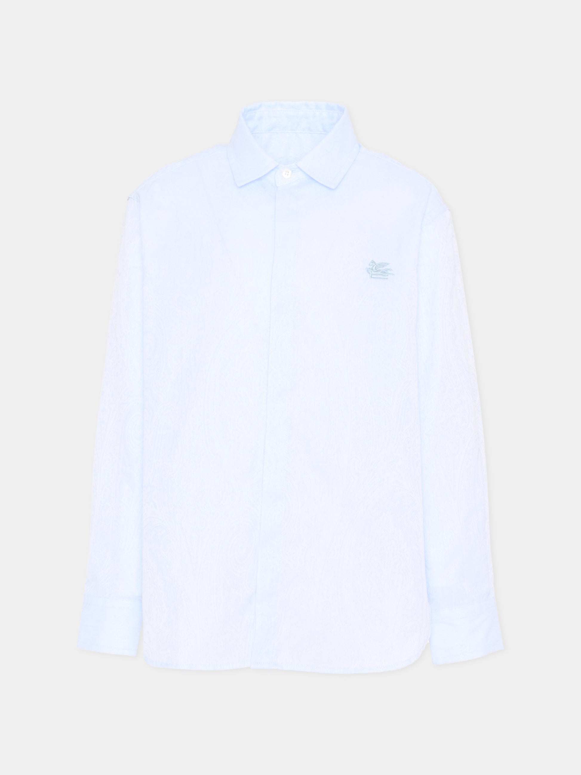 Camicia celeste per bambino con motivo paisley,Etro,GW5P10-P0472 600
