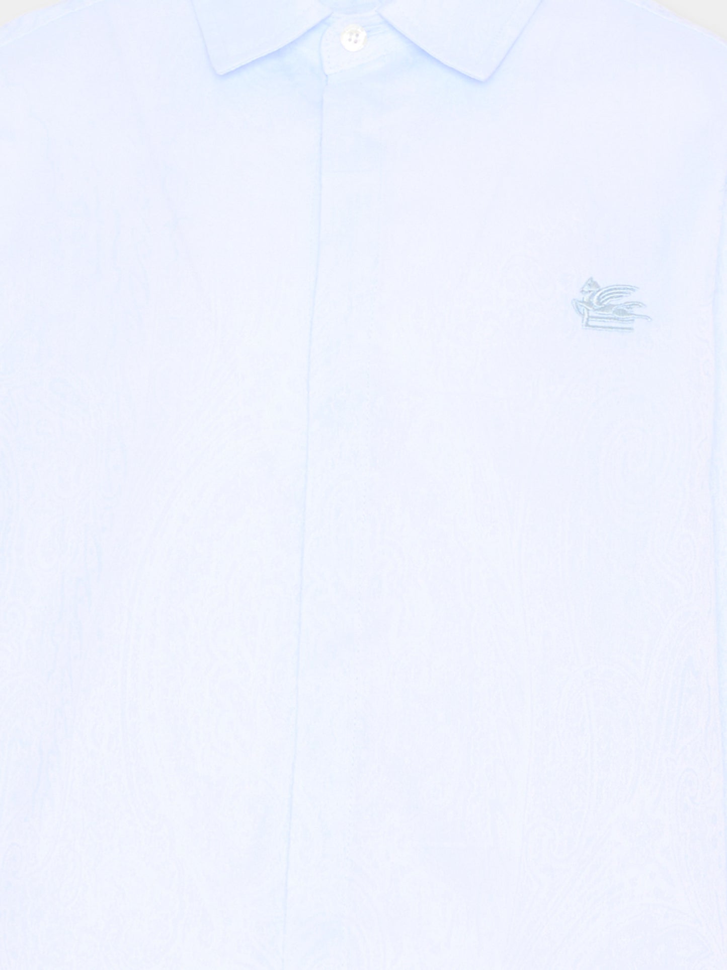 Camicia celeste per bambino con motivo paisley,Etro,GW5P10-P0472 600