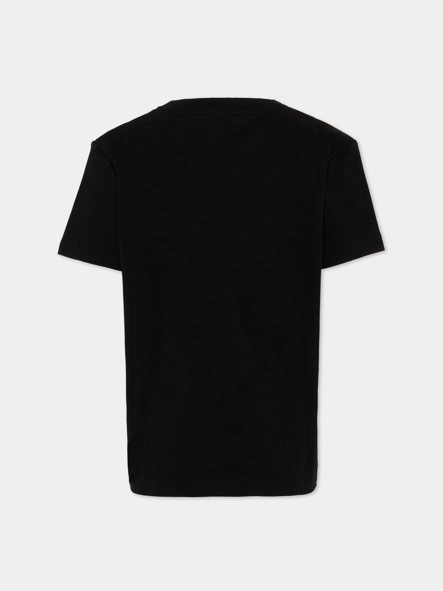 T-Shirt nera per bambini con logo,Givenchy Kids,H31122 09B