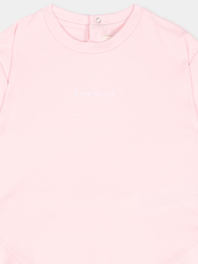 Vestito rosa per neonata con logo,Givenchy Kids,H31175 44Z