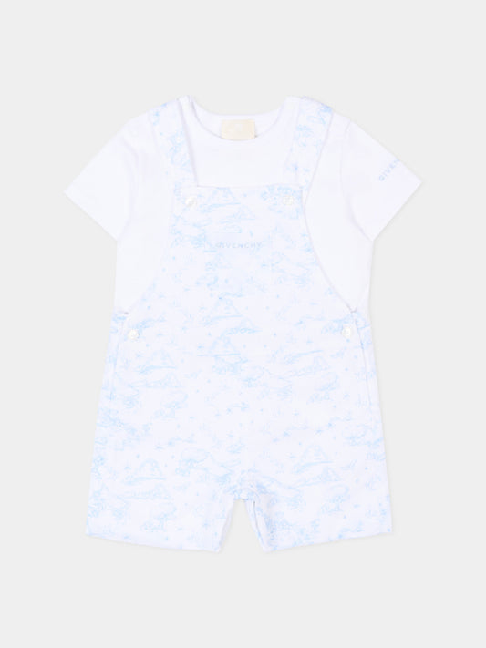 Salopette multicolor per neonato,Givenchy Kids,H31261 N48