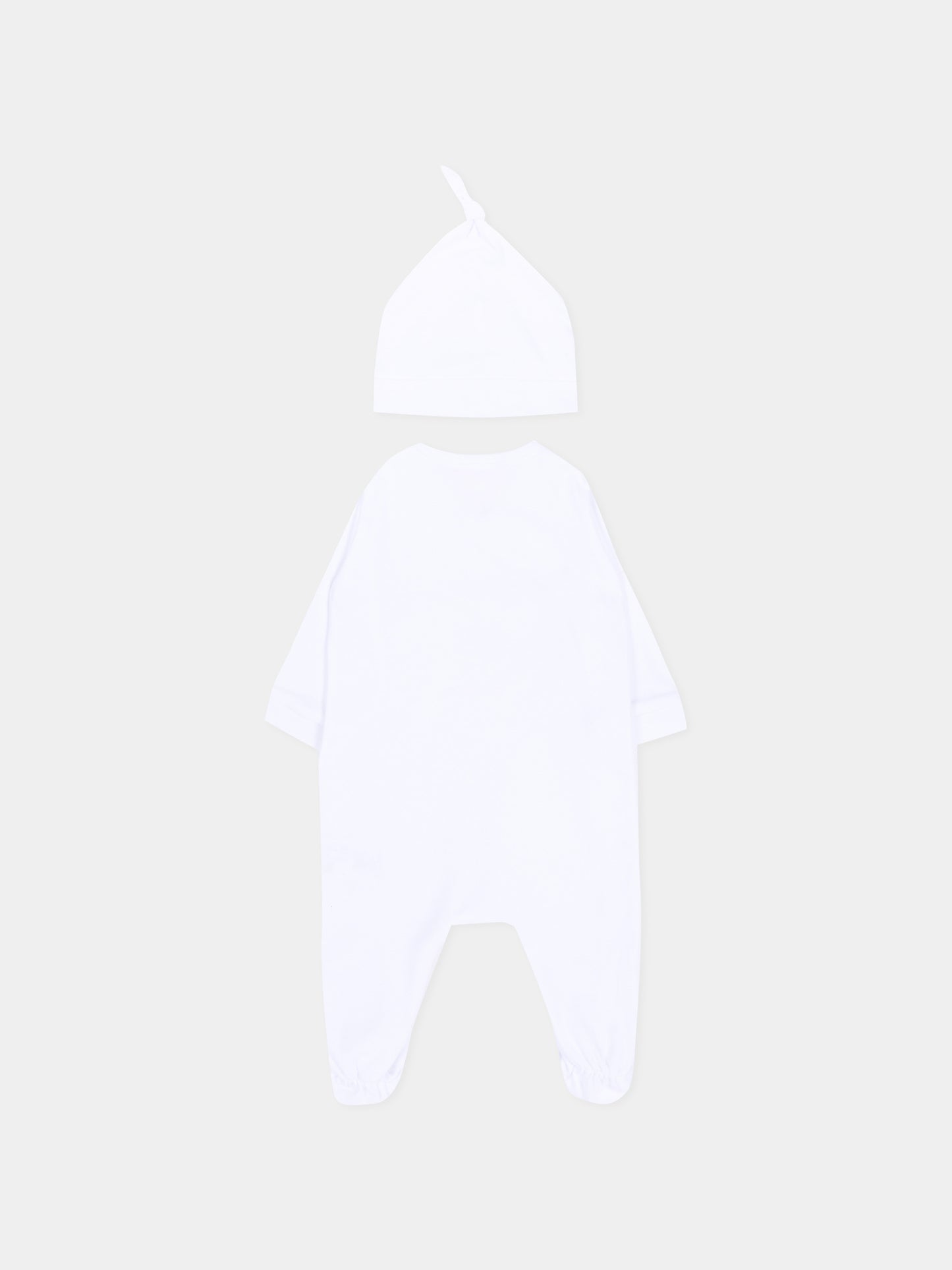 Set tutina bianco per neonati con logo e orsetto,Givenchy Kids,H31265 10P