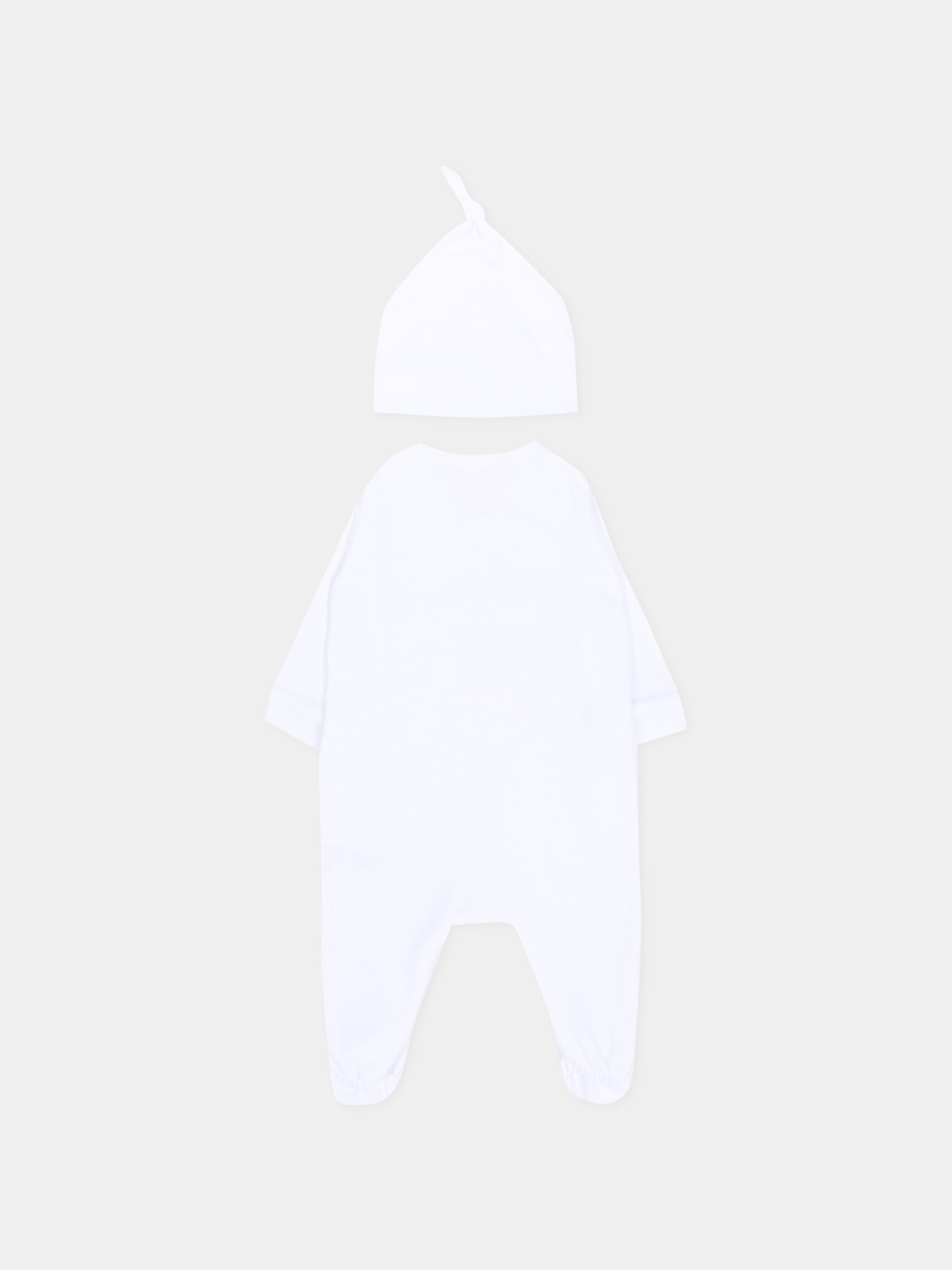 Set tutina bianco per neonati con logo e orsetto,Givenchy Kids,H31265 10P