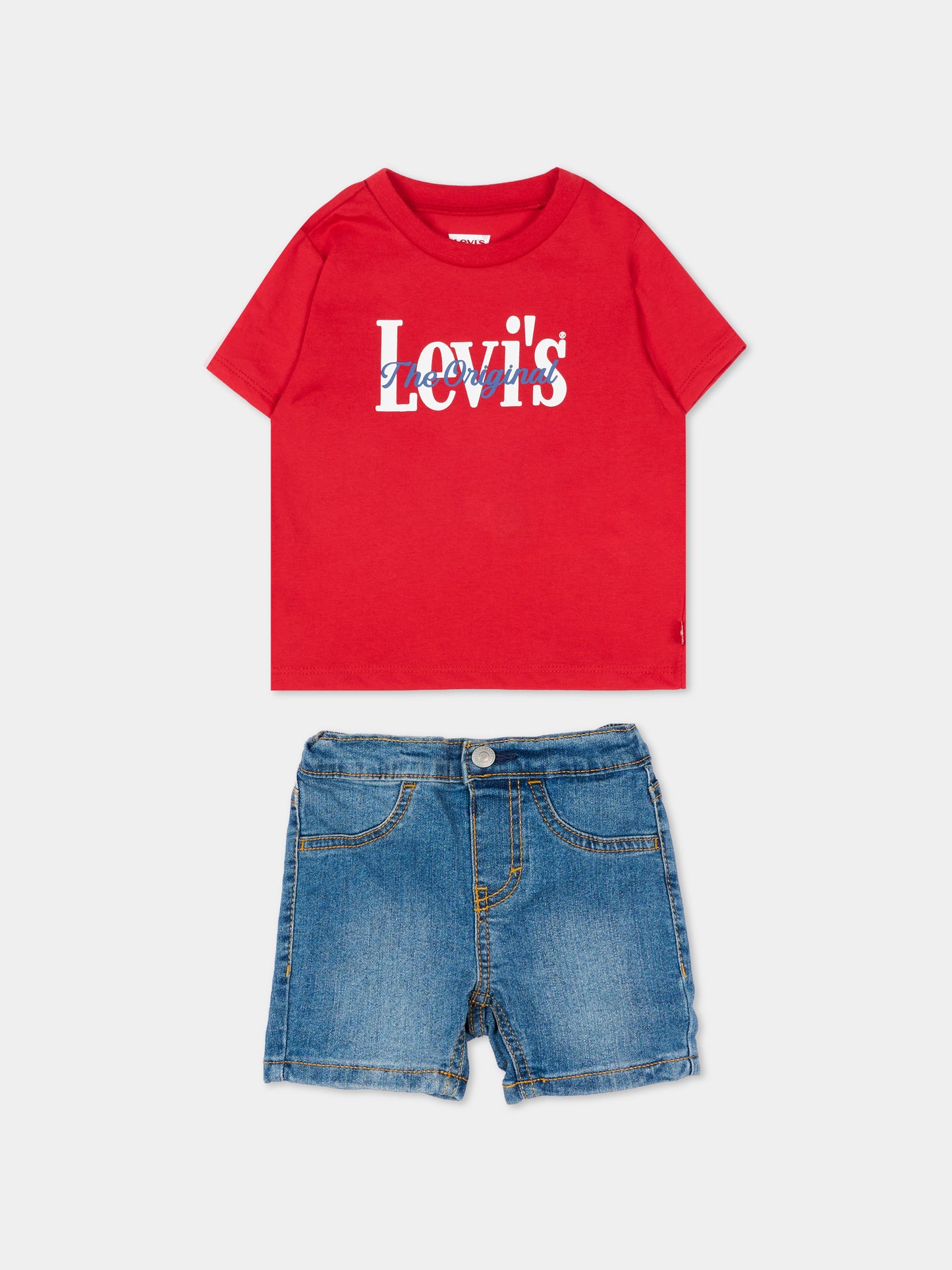 Completo multicolor per neonato con logo,Levi's Kids,6EP622 RCU