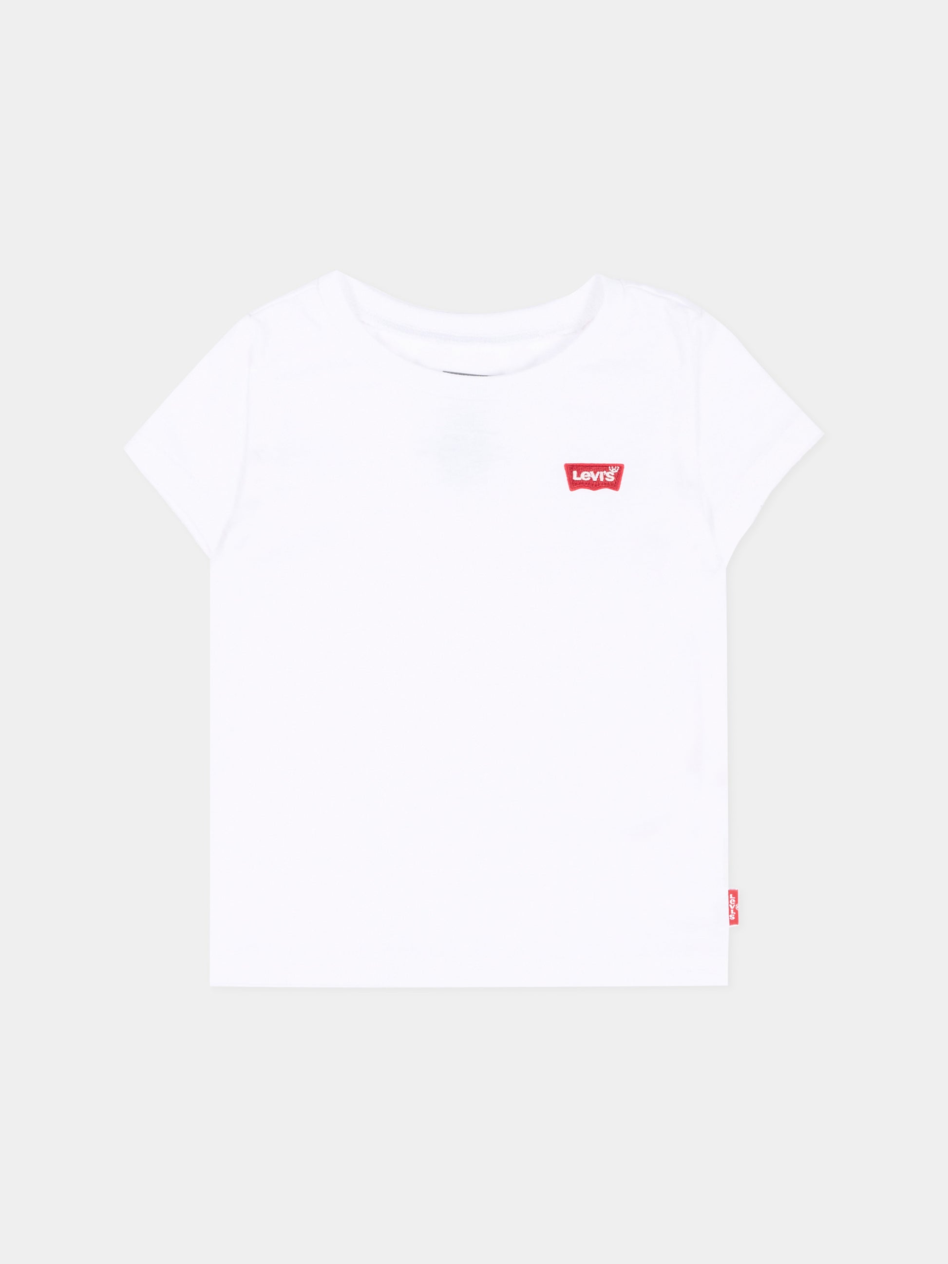 T-Shirt bianca per neonata con logo,Levi's Kids,1EK826 001