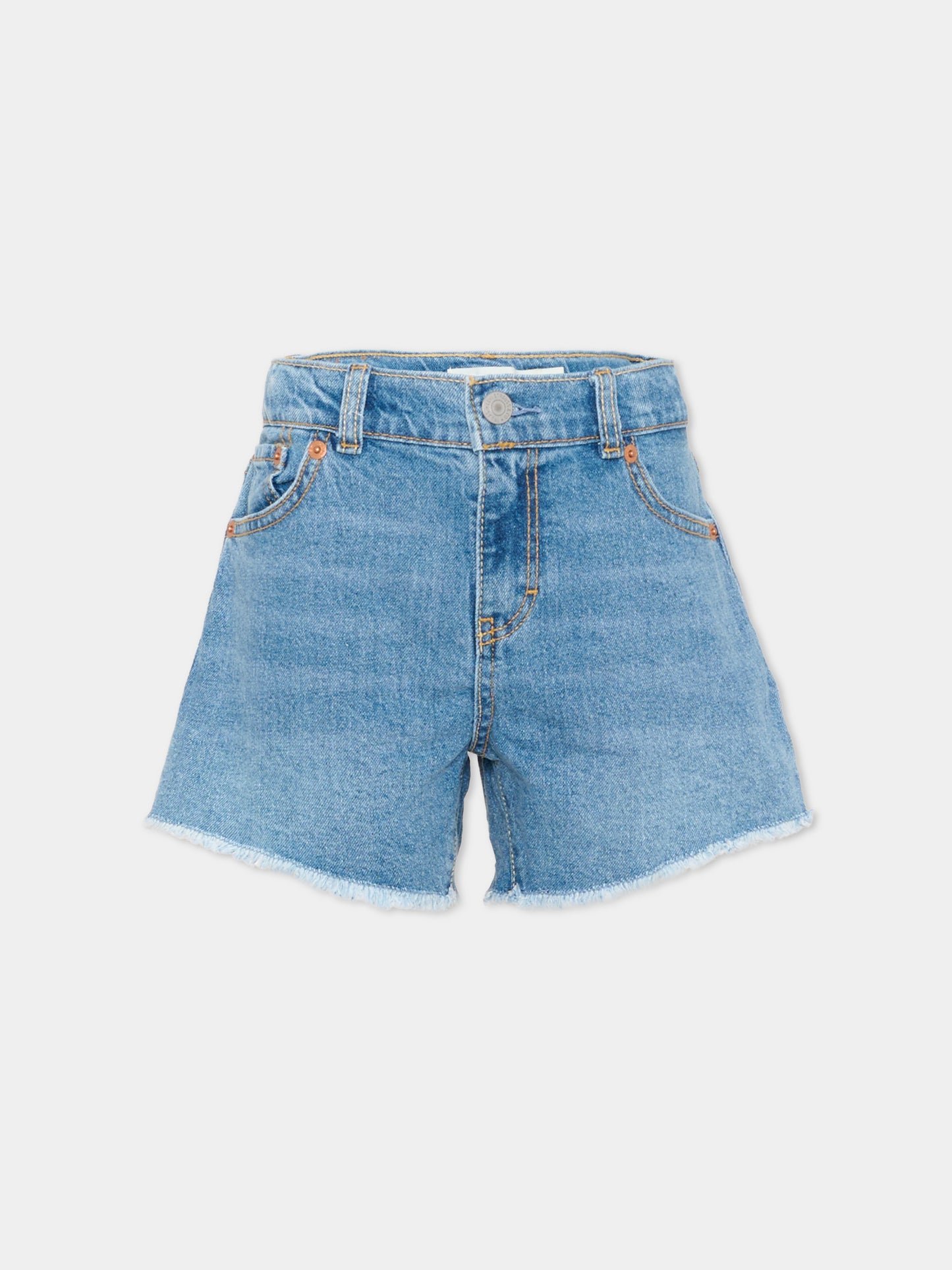 Shorts denim per bambina,Levi's Kids,4EM220 MDU