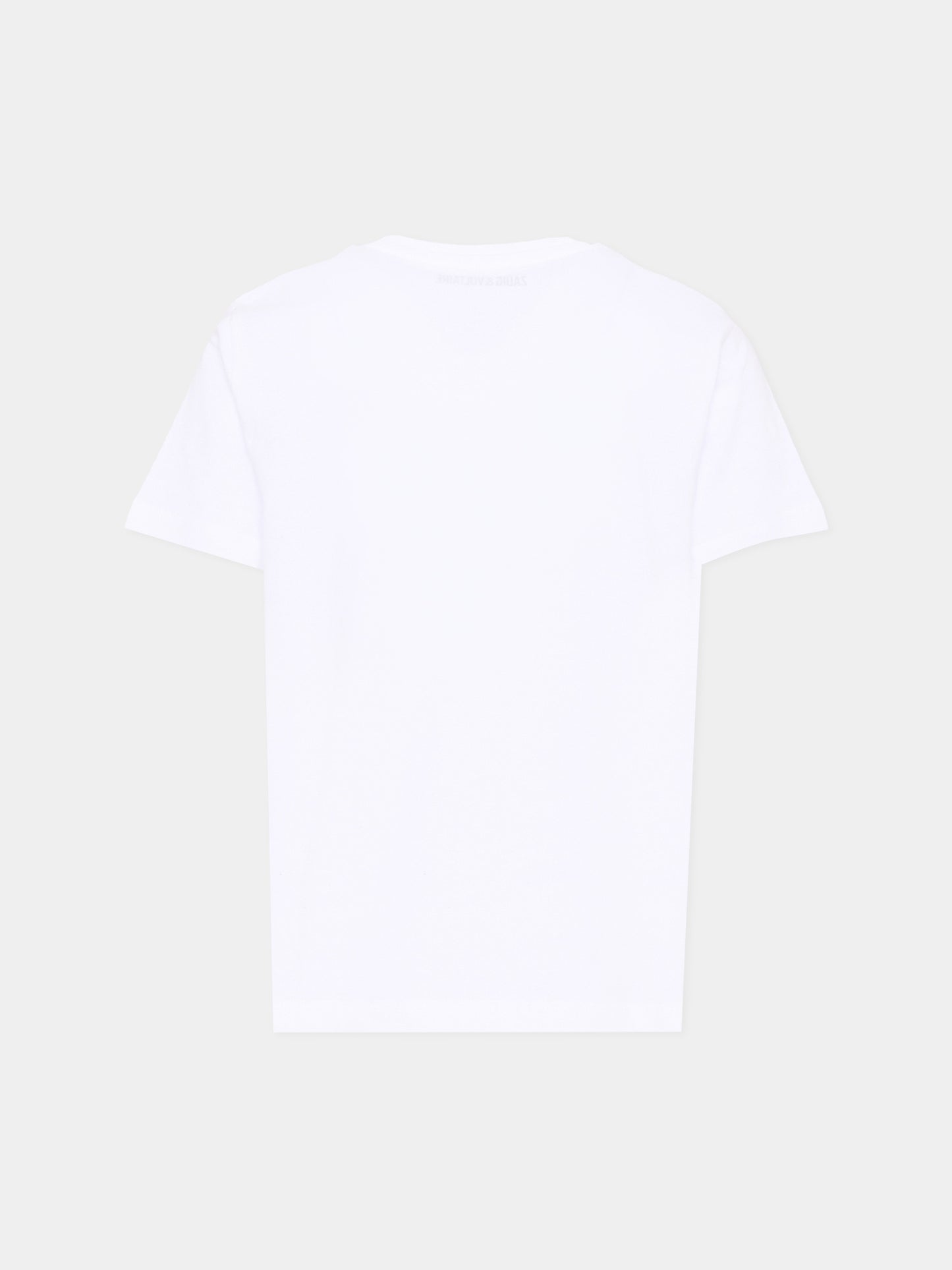 T-Shirt bianca per bambini con logo,Zadig & Voltaire Kids,X60628 10P