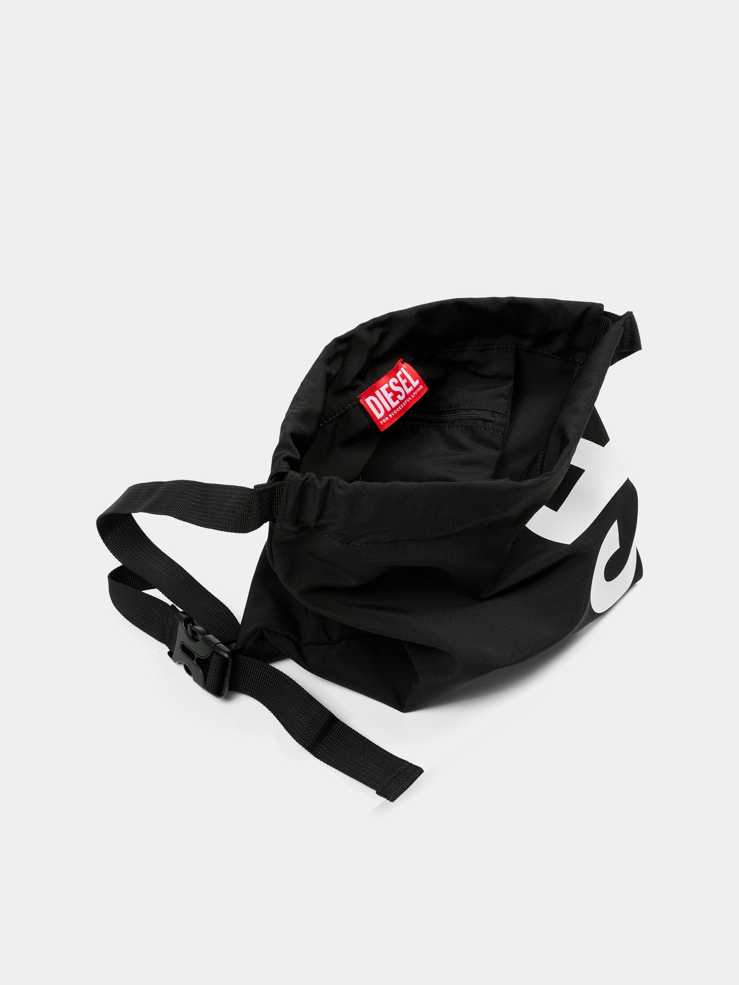 Zaino nero per bambini con logo,Diesel,J02763 KXBTJ K900