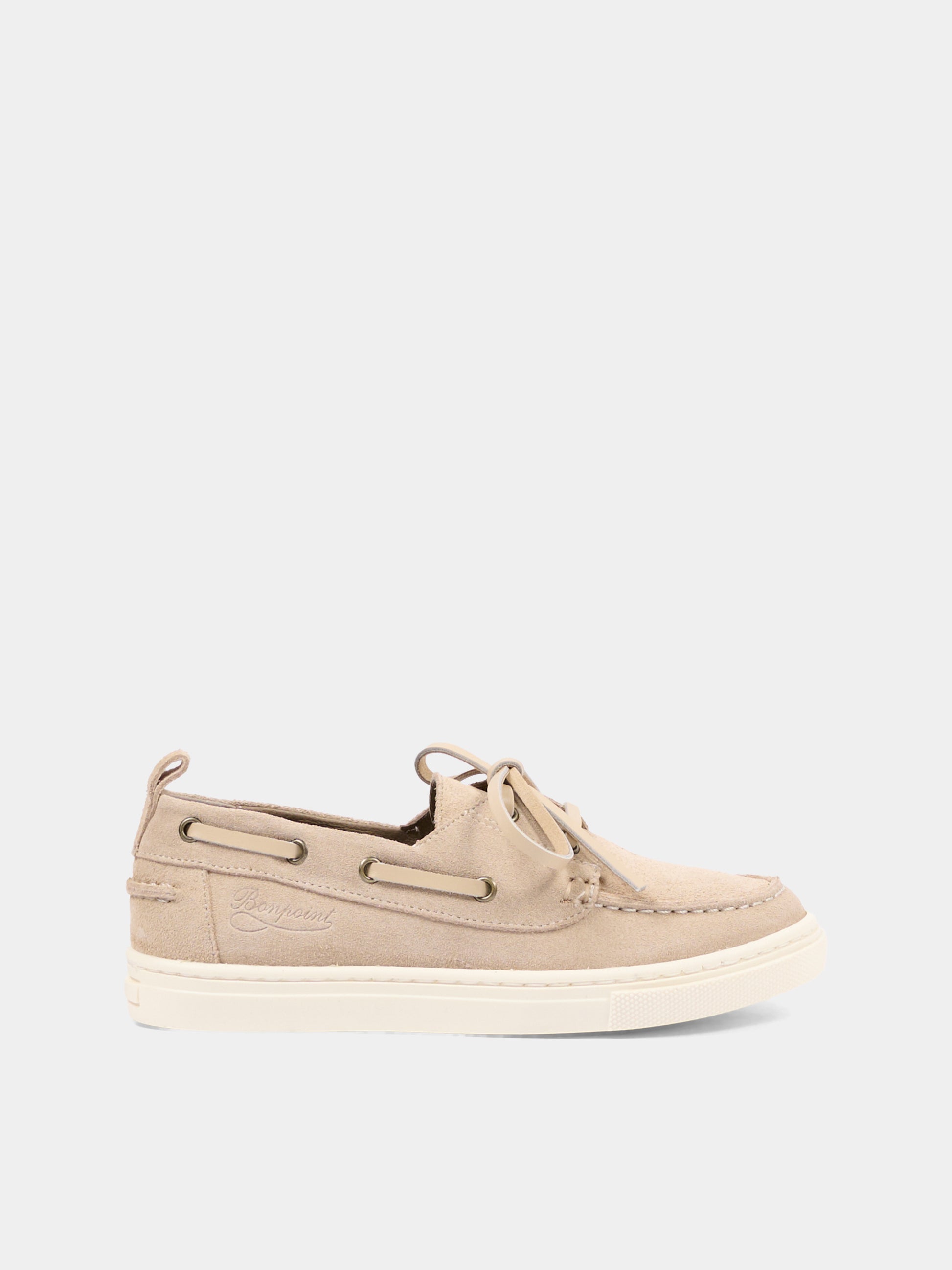 Mocassini beige per bambino con logo,Bonpoint,S06BSOL00002 060