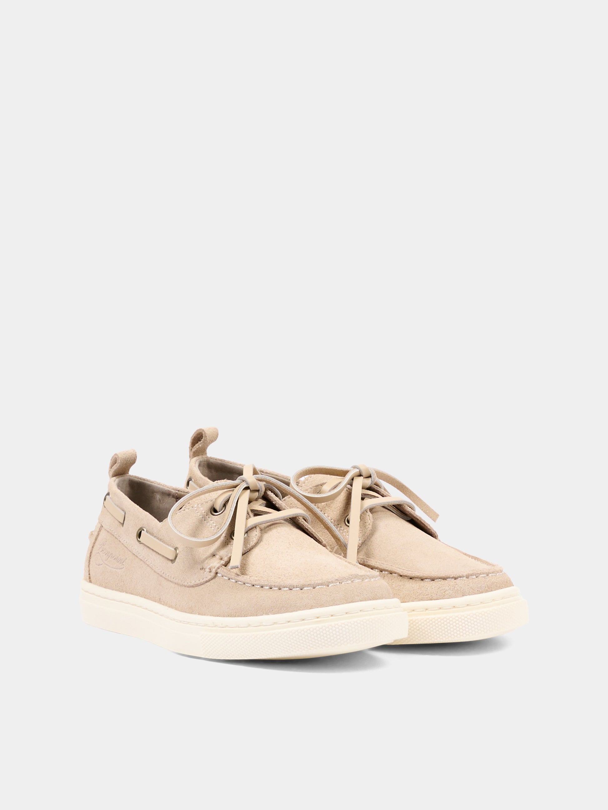 Mocassini beige per bambino con logo,Bonpoint,S06BSOL00002 060