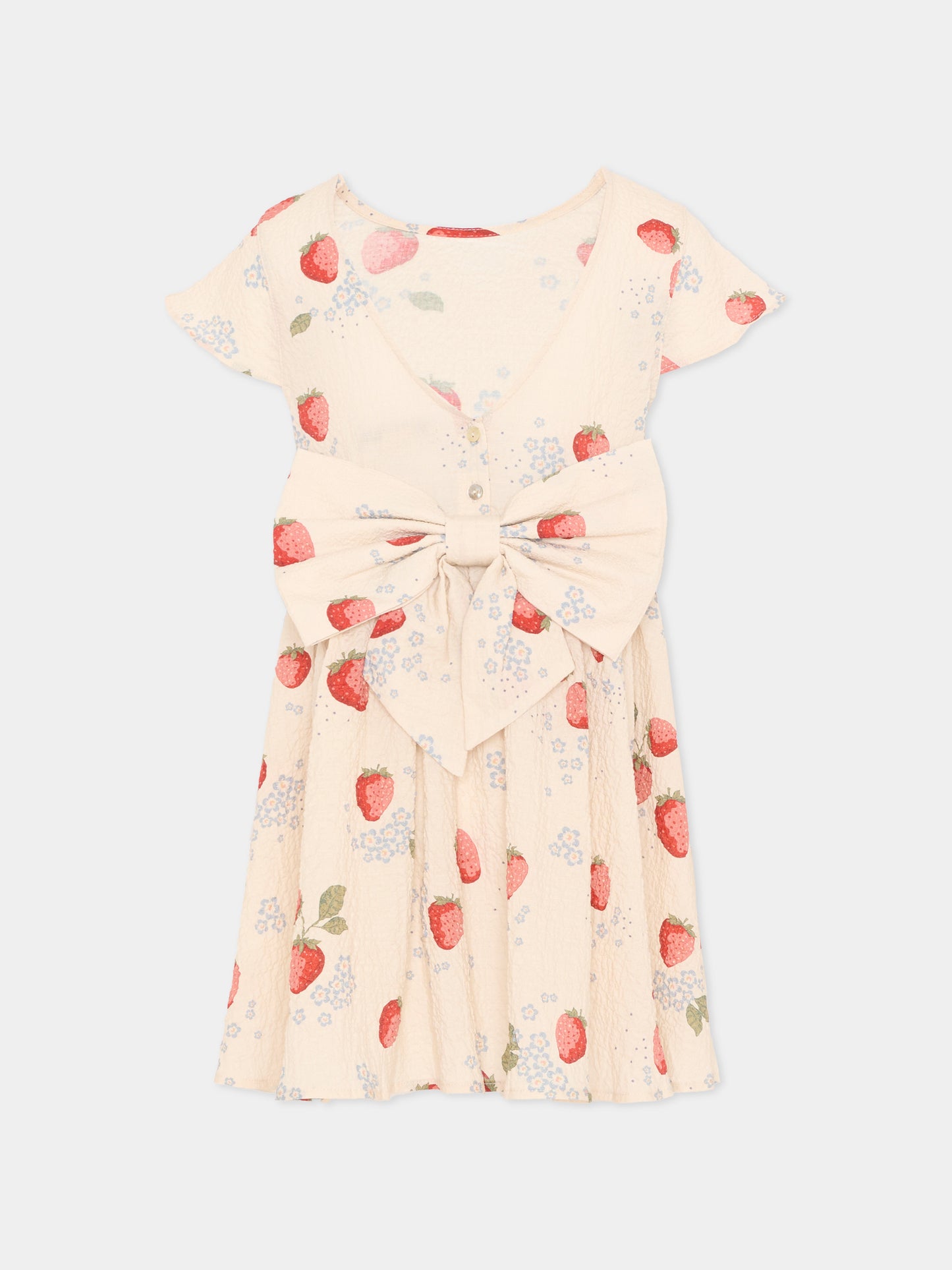 Vestito rosa per bambina con fragole,Konges Sløjd,KS104650 MARMELADE SUN