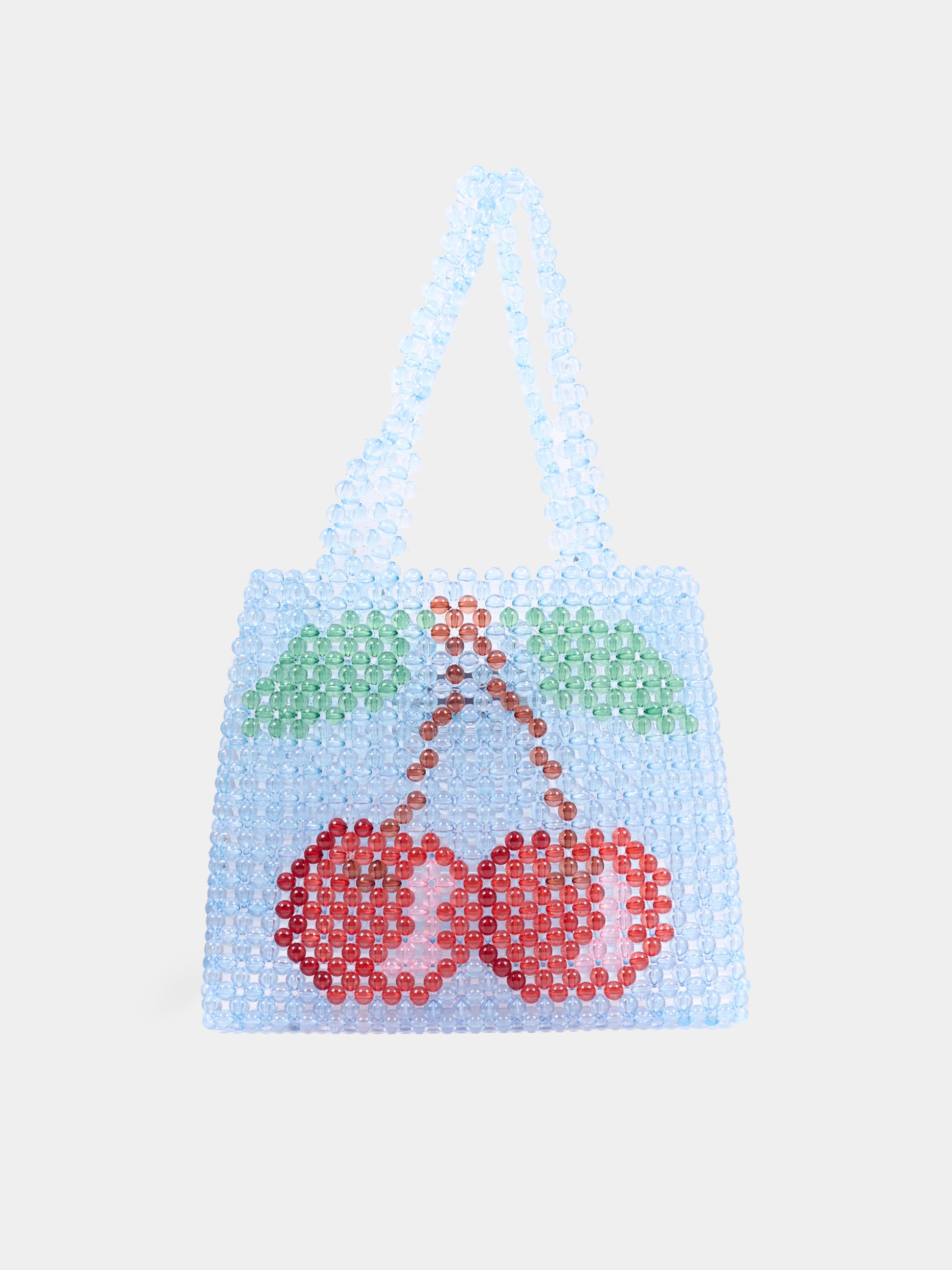 Borsa celeste Cherry Pearl per bambina,Konges Sløjd,KS104724 CHERRY