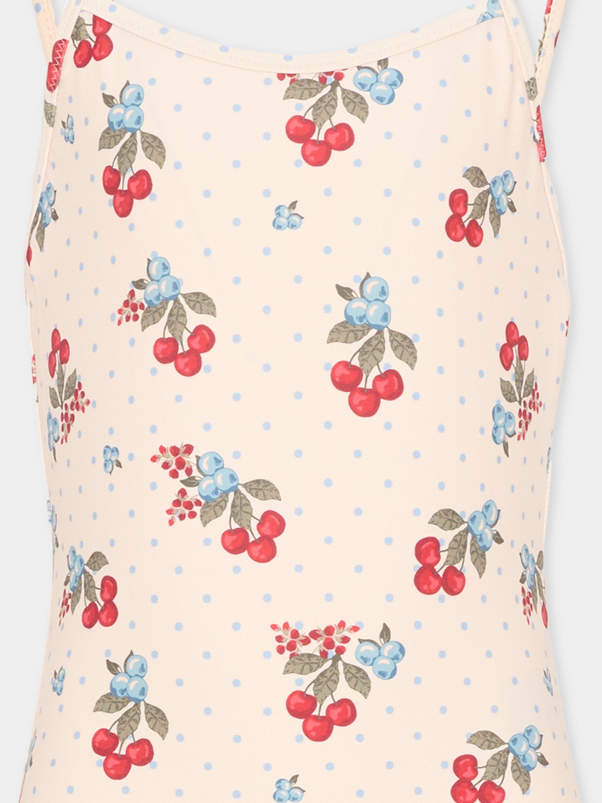Costume intero multicolor per bambina con ciliegie,Konges Sløjd,KS104821 MARMELATTA