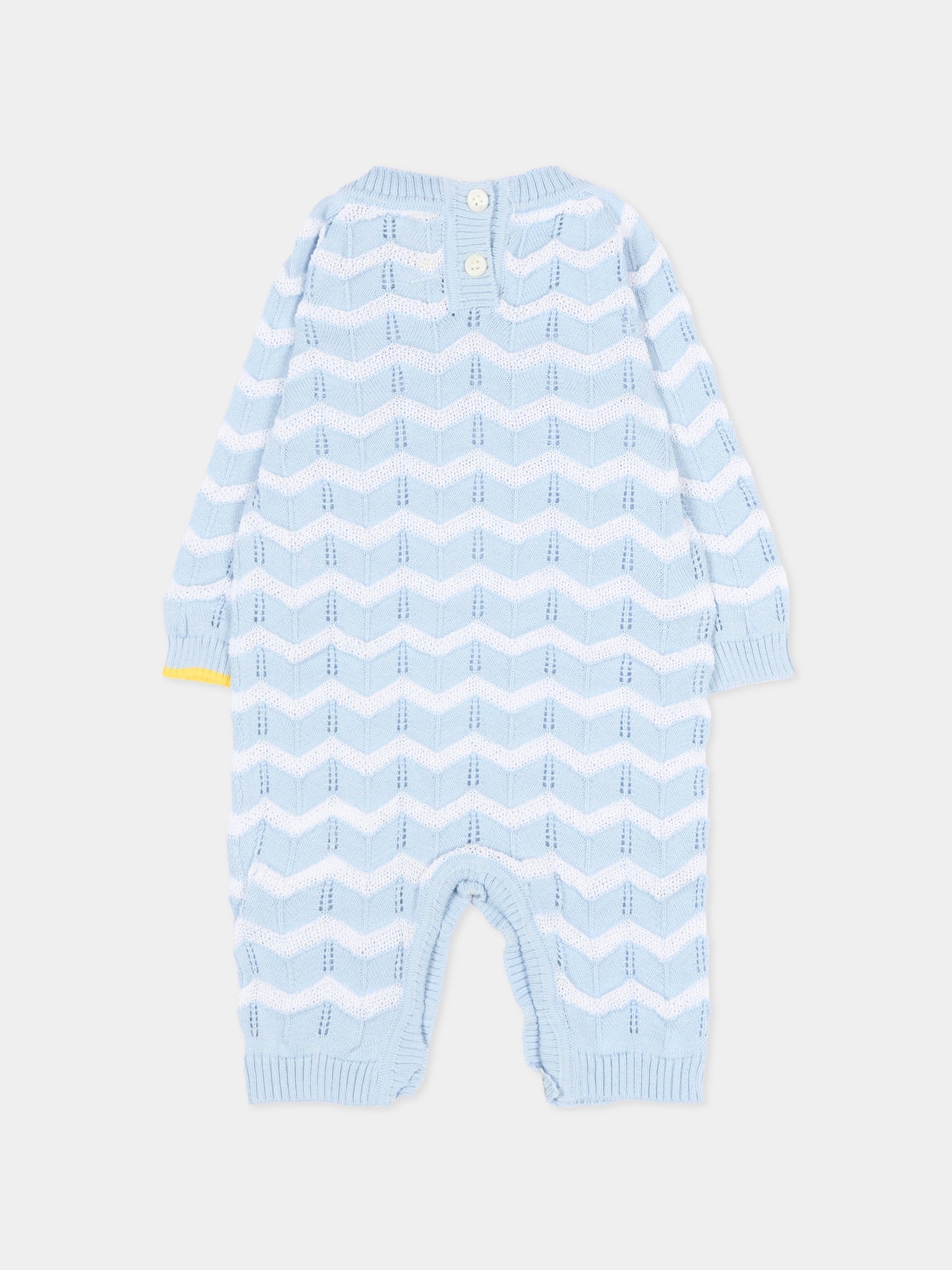 Tutina celeste per neonato chevron,Gensami,ROLONG-ZIGRAY-CO SKY BLUE