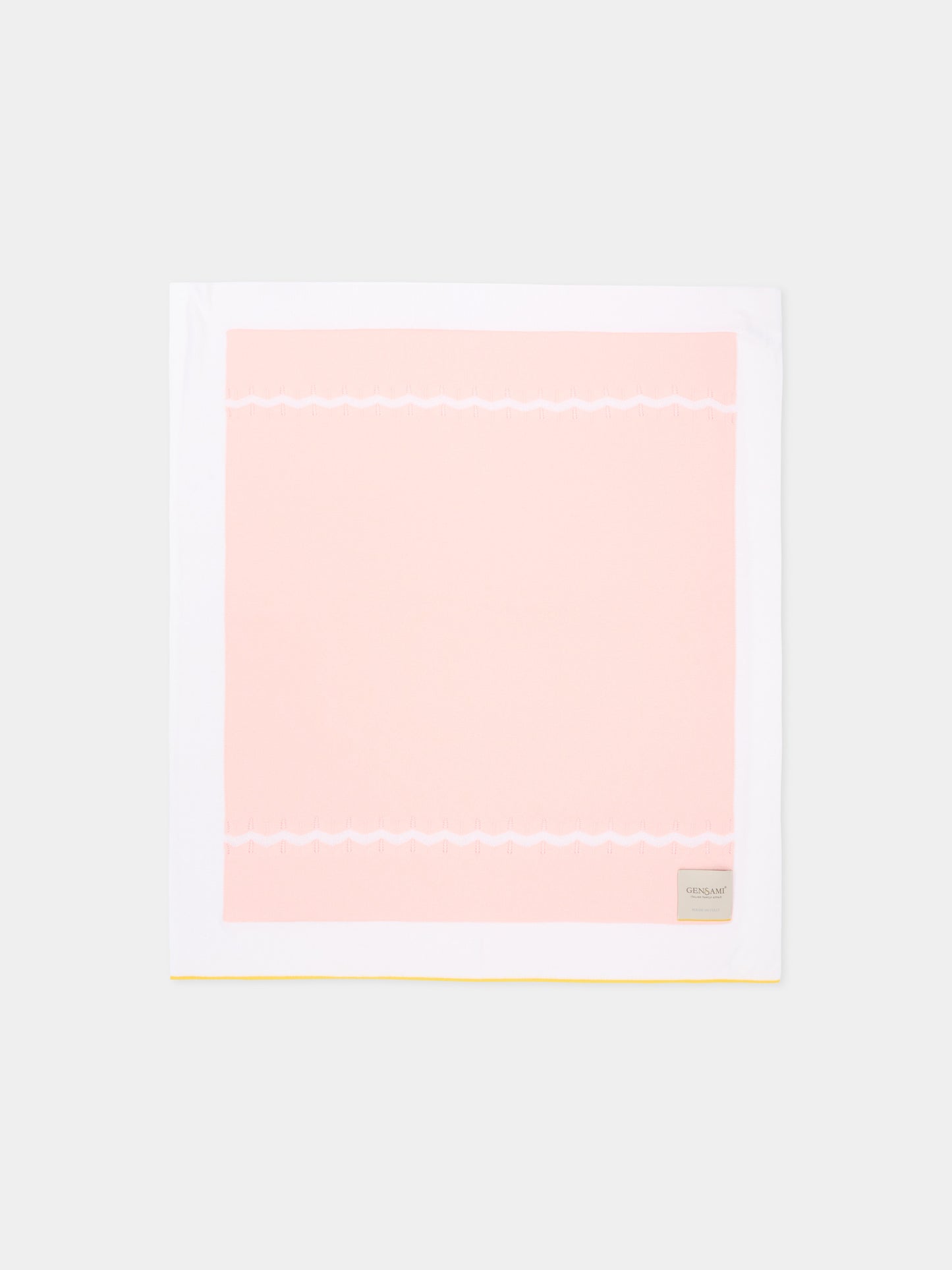 Coperta rosa per neonata chevron,Gensami,BLA-ZIGRAY-CO BABY PINK
