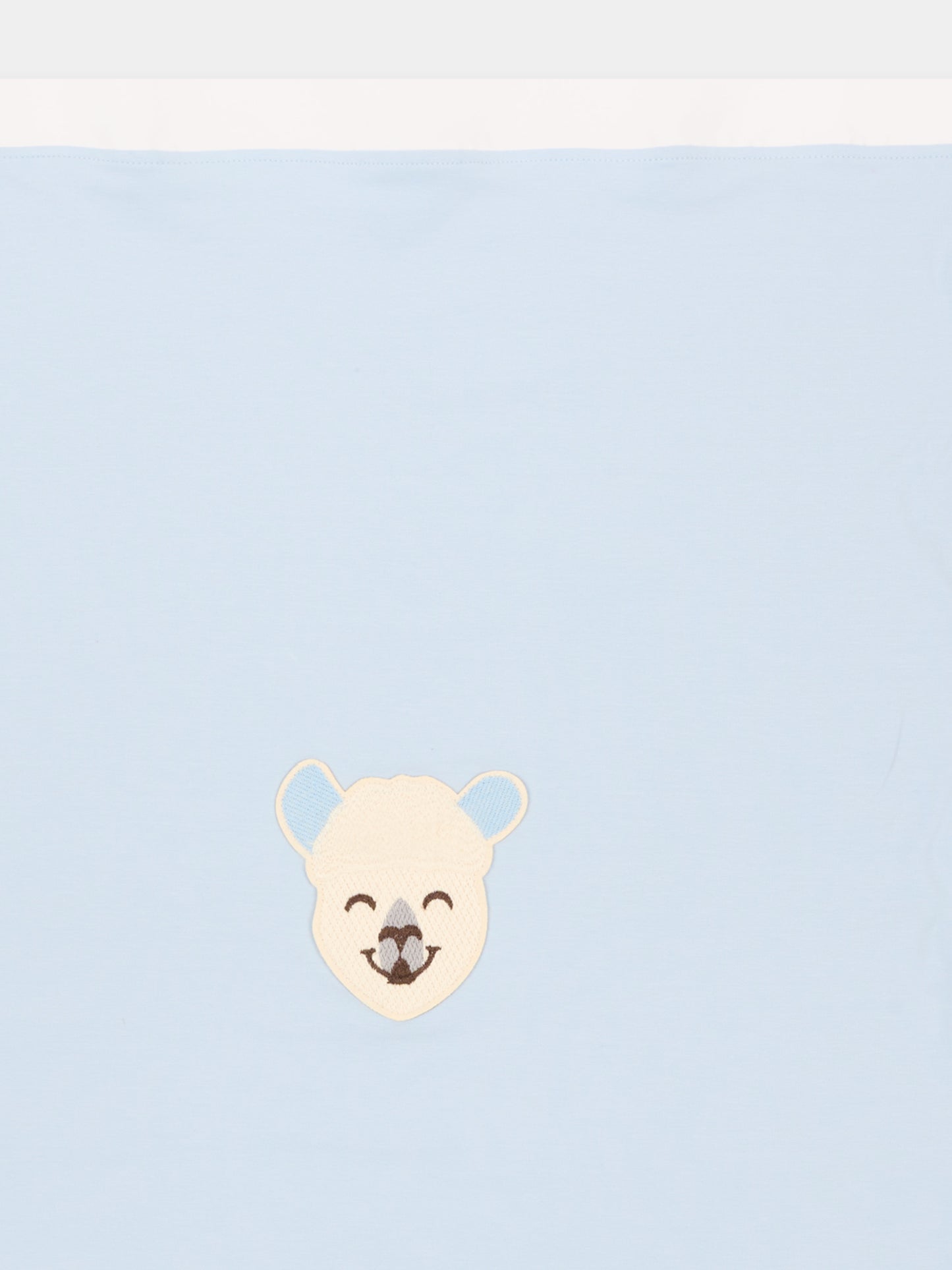 Coperta celeste per neonato con alpaca,Gensami,BLA-ALP-J LIGHT BLUE