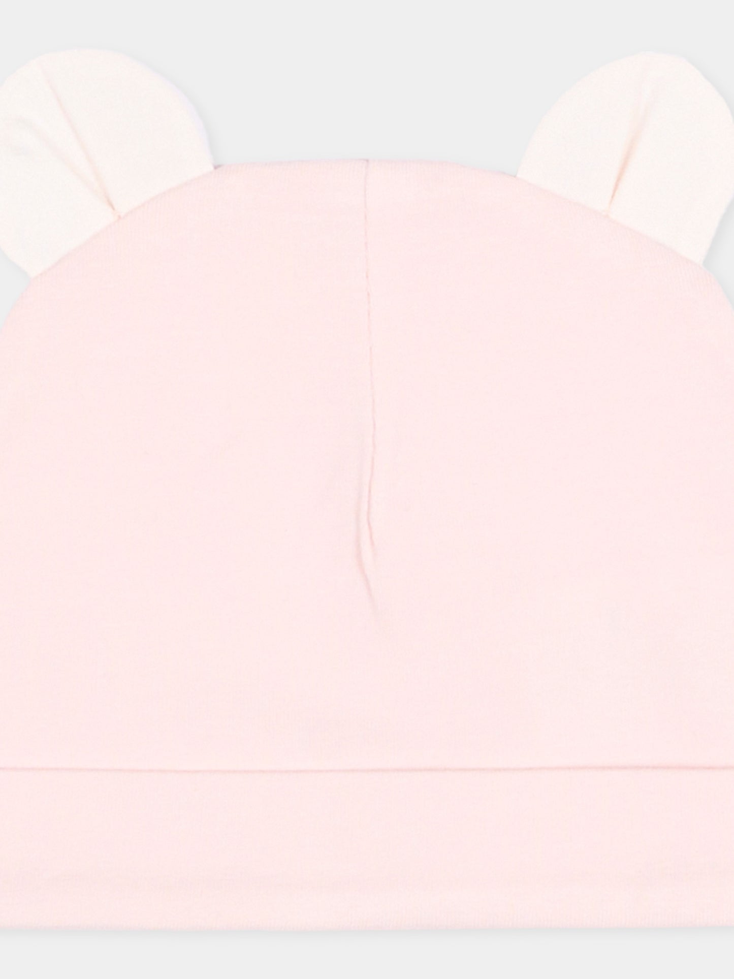 Cappellino rosa per neonata con orecchie,Gensami,LIGHTHAT-ALP-J LIGHT PINK